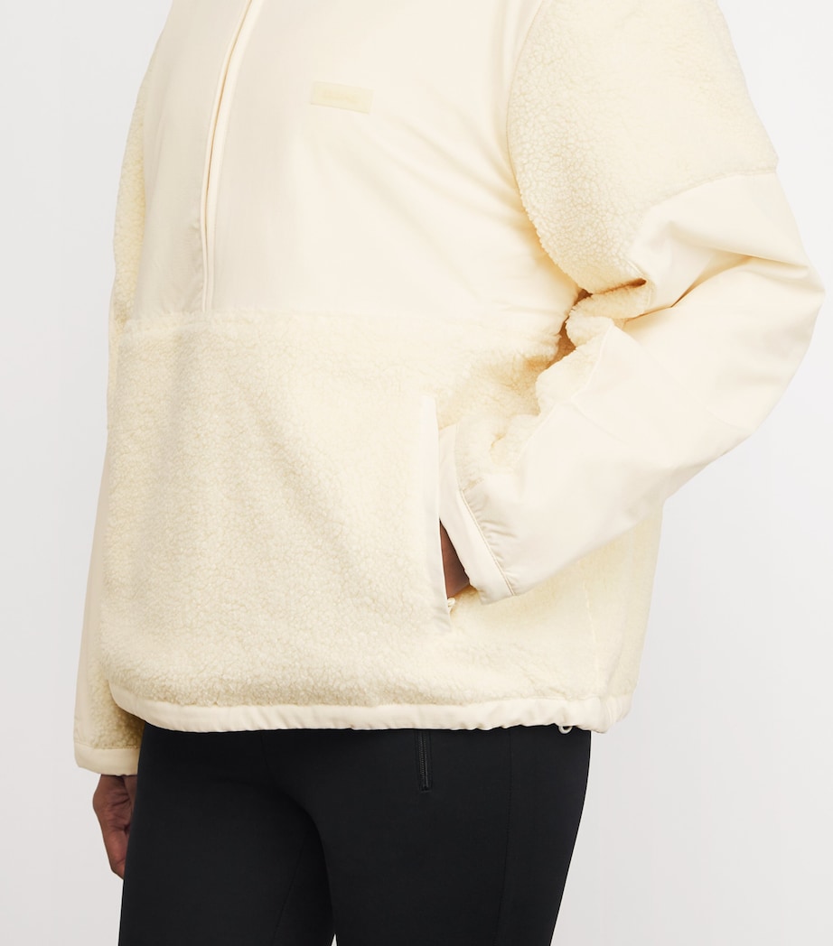 Teddy Oversized Quarter-Zip Sweater ECRU Image 6