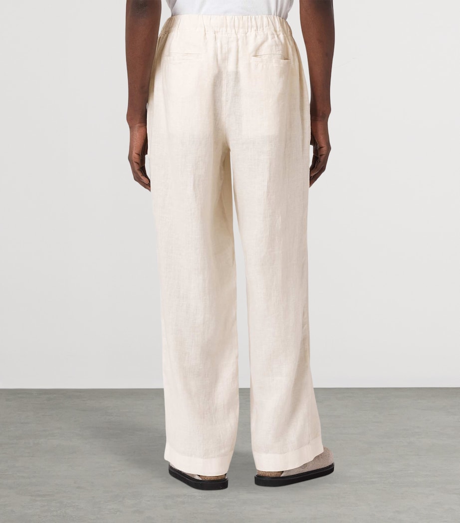 Linen Sharp Trousers COTTAGE WHITE Image 4