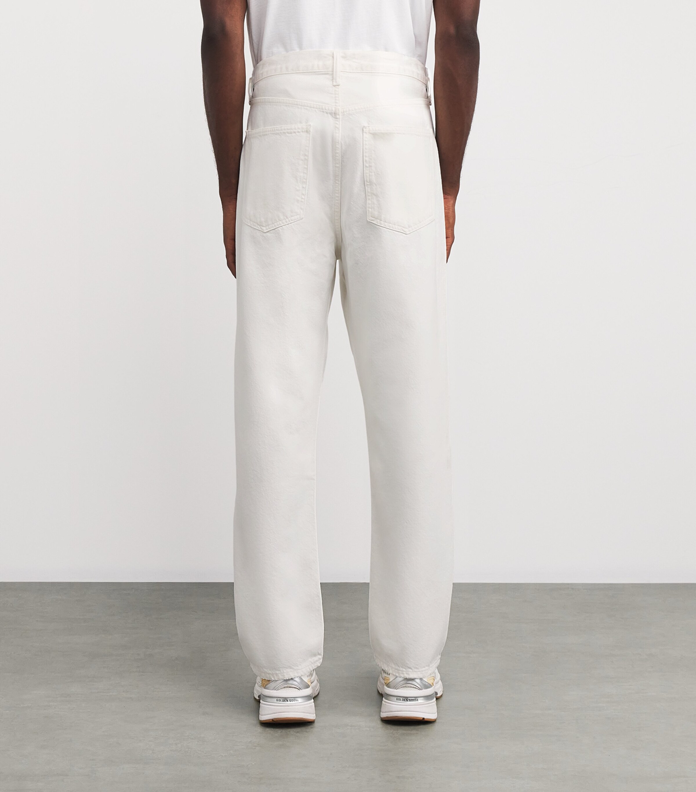 AGOLDE Mens 90's Straight Jeans Milkshake Image 4