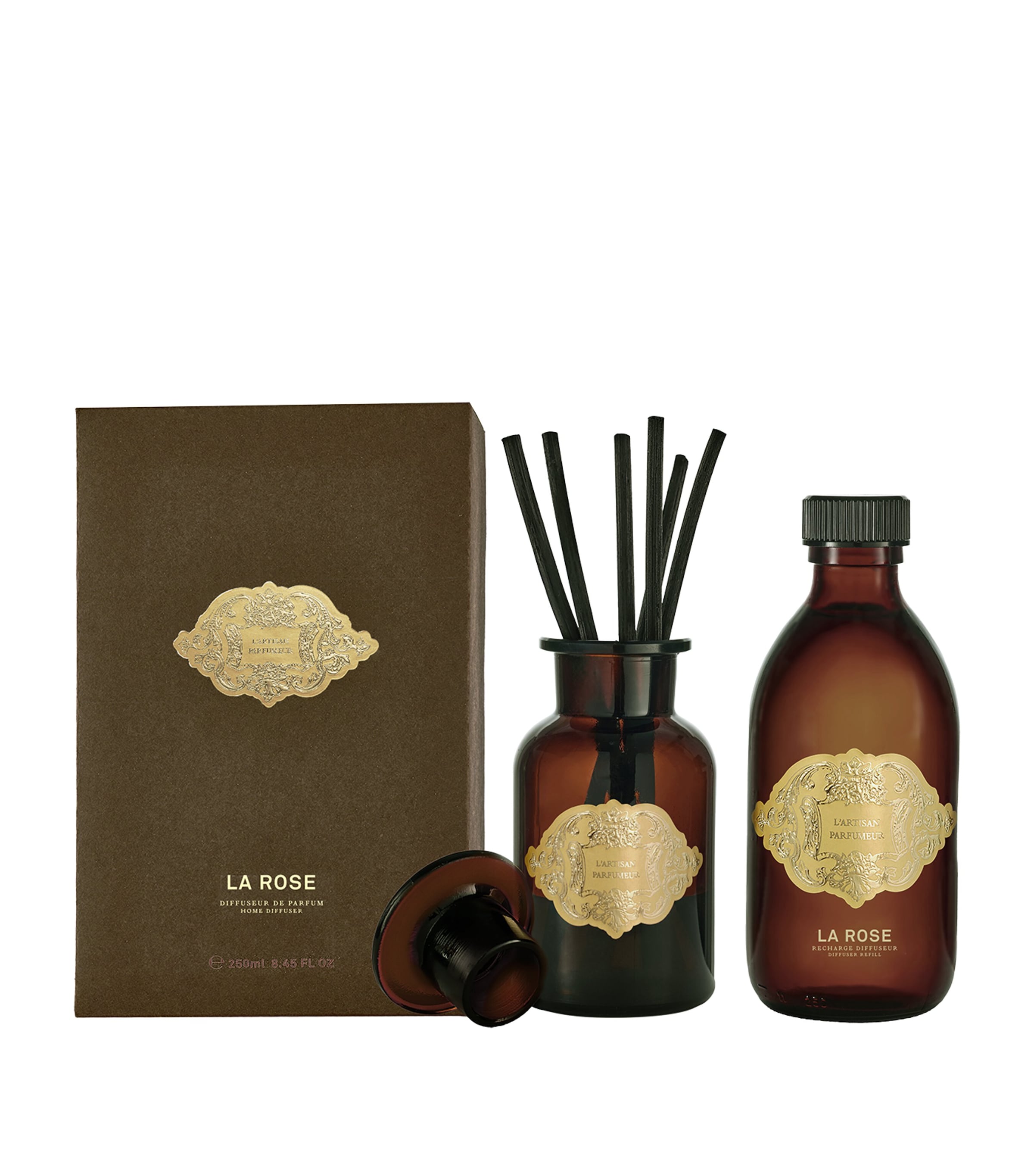 L'Artisan Parfumeur La Rose Diffuser (250ml) - Refill Brown Image 1