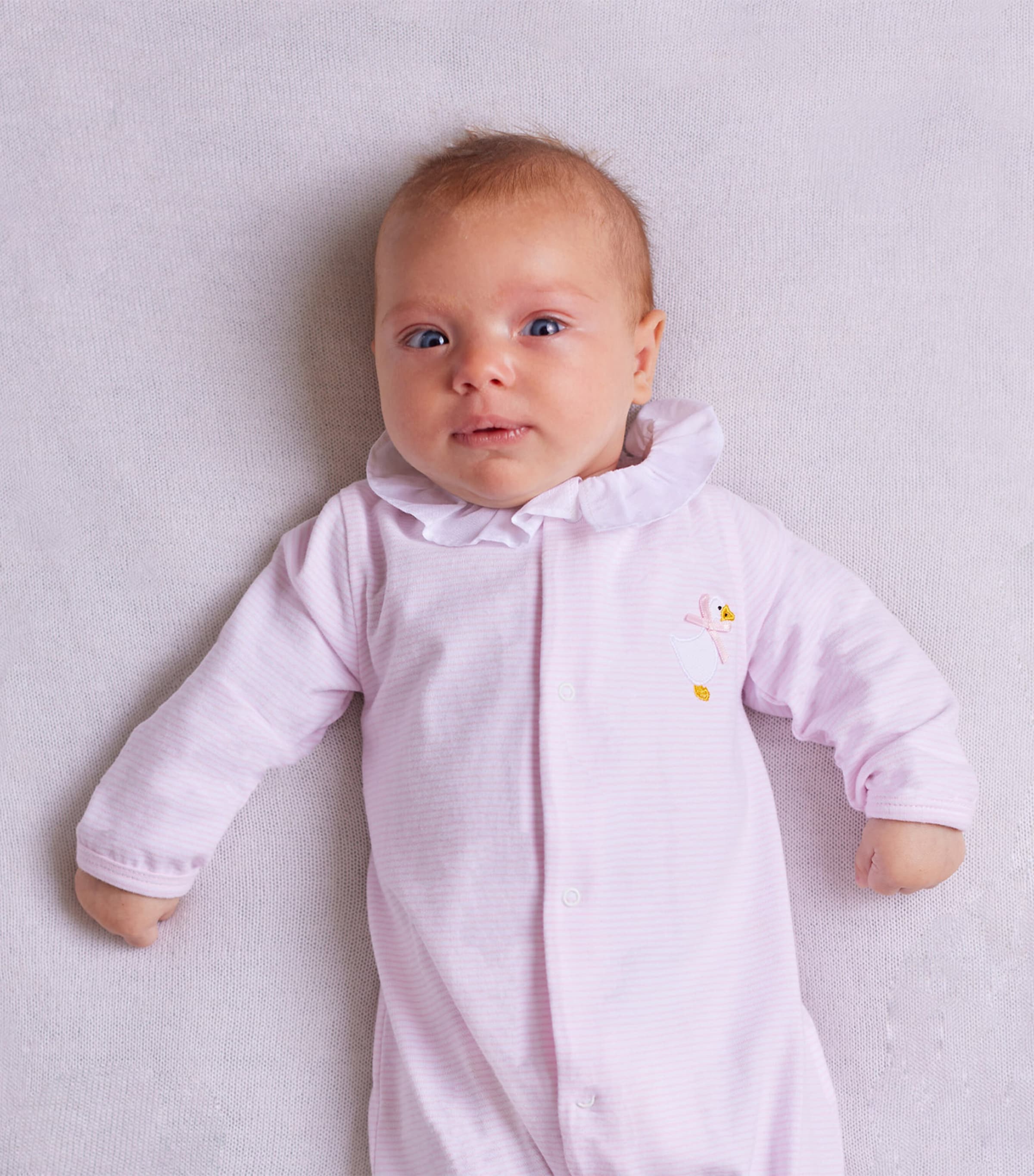 Little Duckling All-In-One (0-9 Months) PALEPINK/WHITESTRIPE Image 2