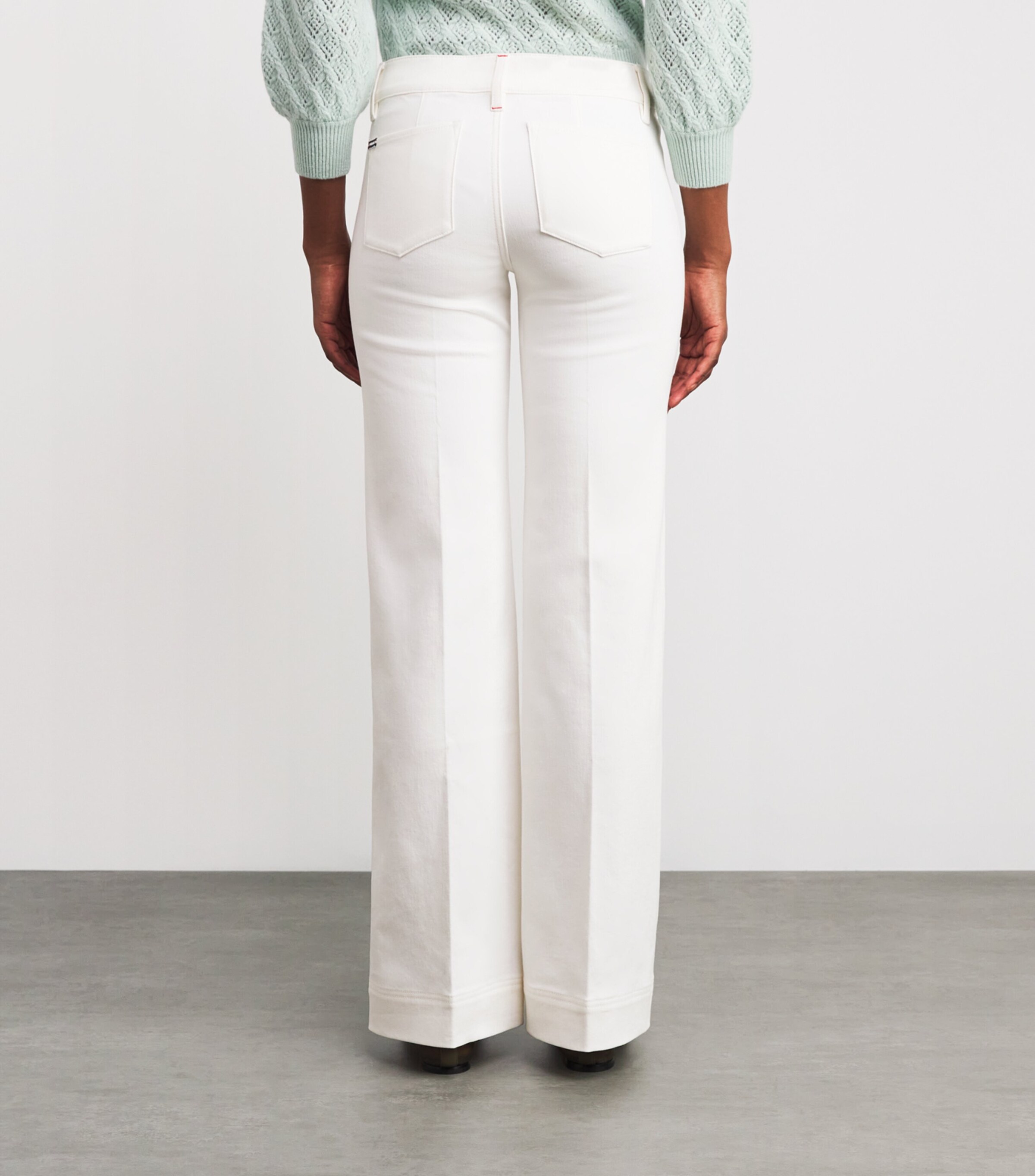 Slay Heart Wide-Leg Jeans A117 VANILLA Image 4