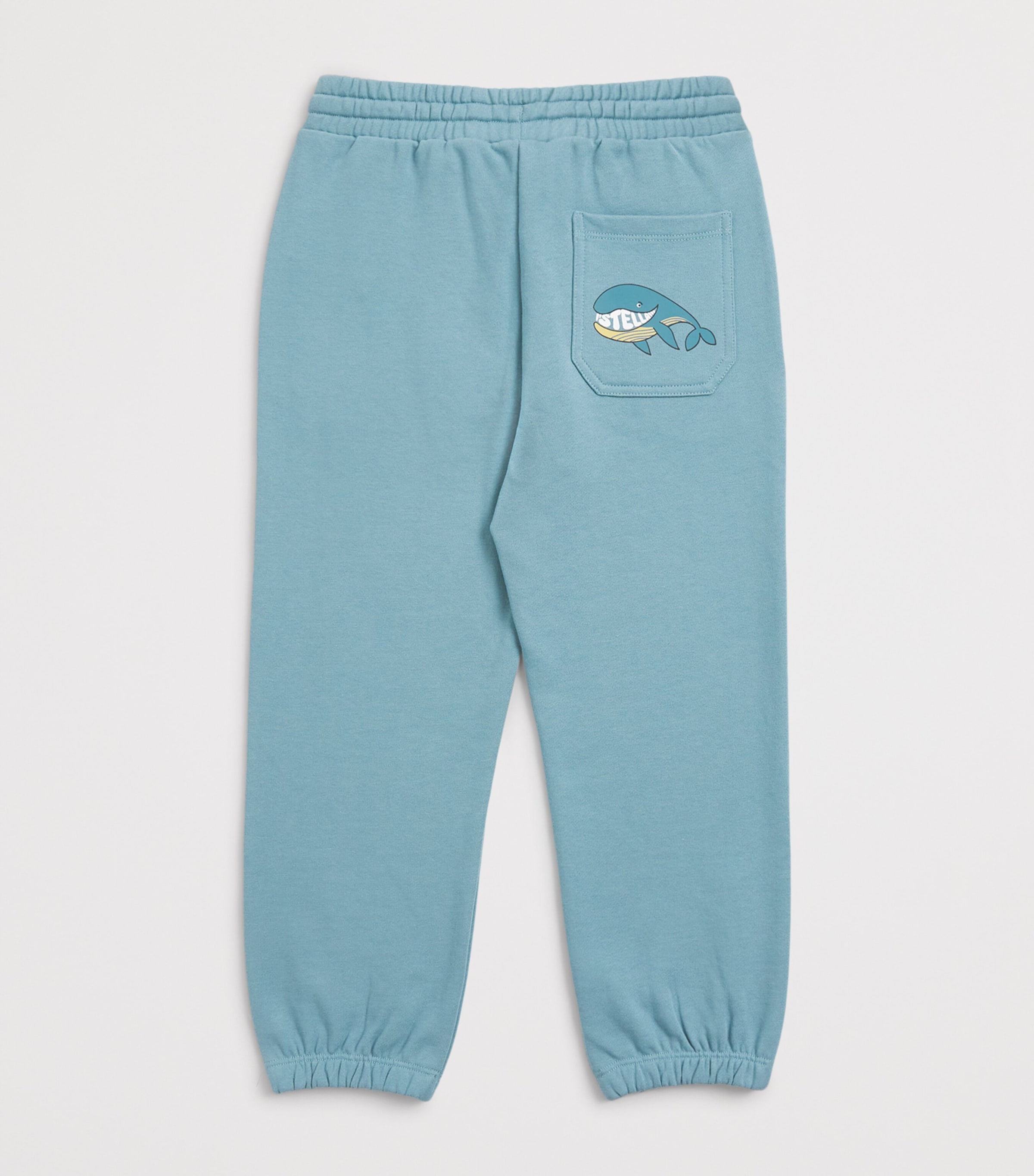 Stella McCartney Kids Cotton Whale Sweatpants (2-14 Years) Force Blue Image 2