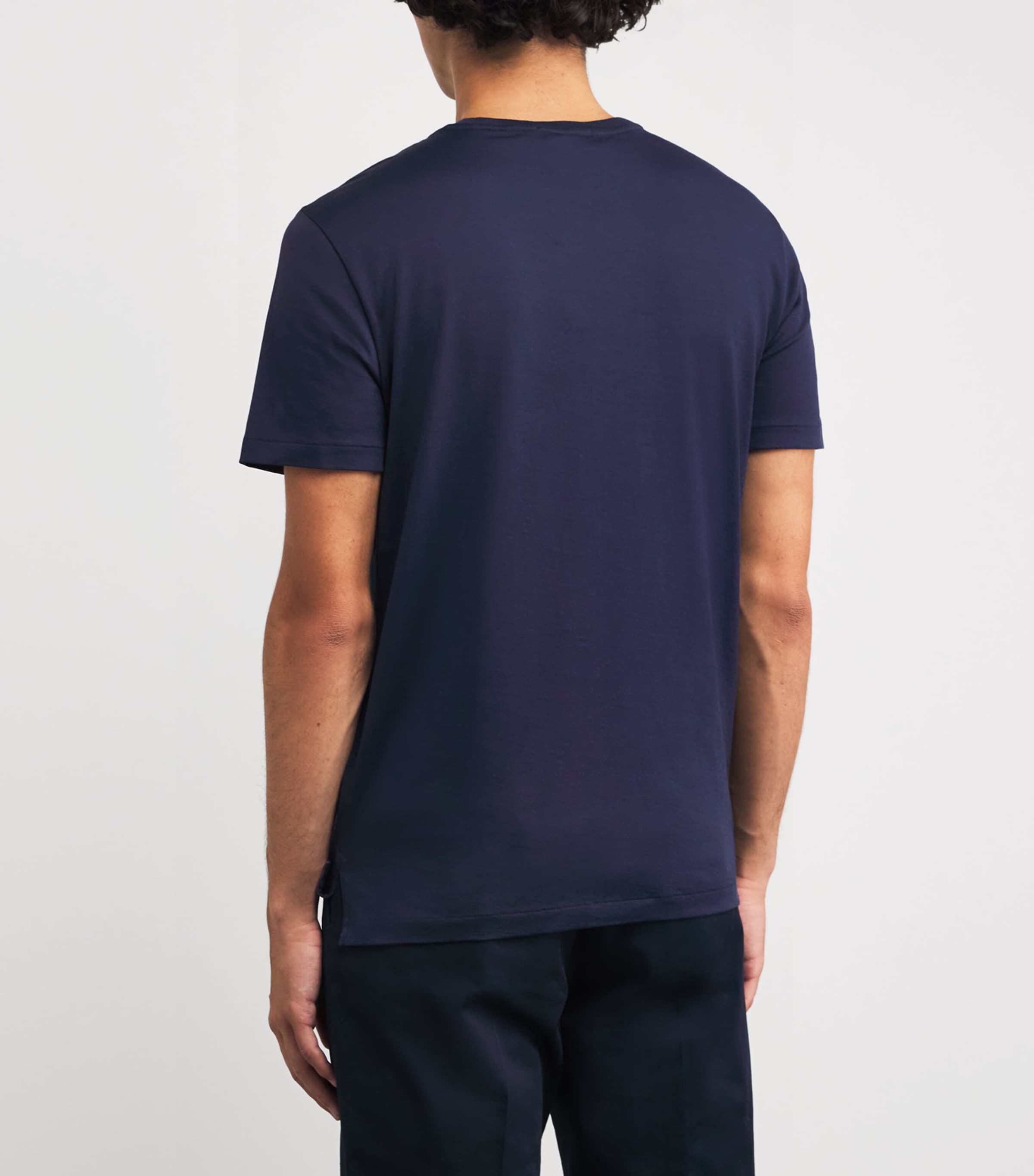 Cotton Interlock T-Shirt  CHAIRMAN NAVY Image 4