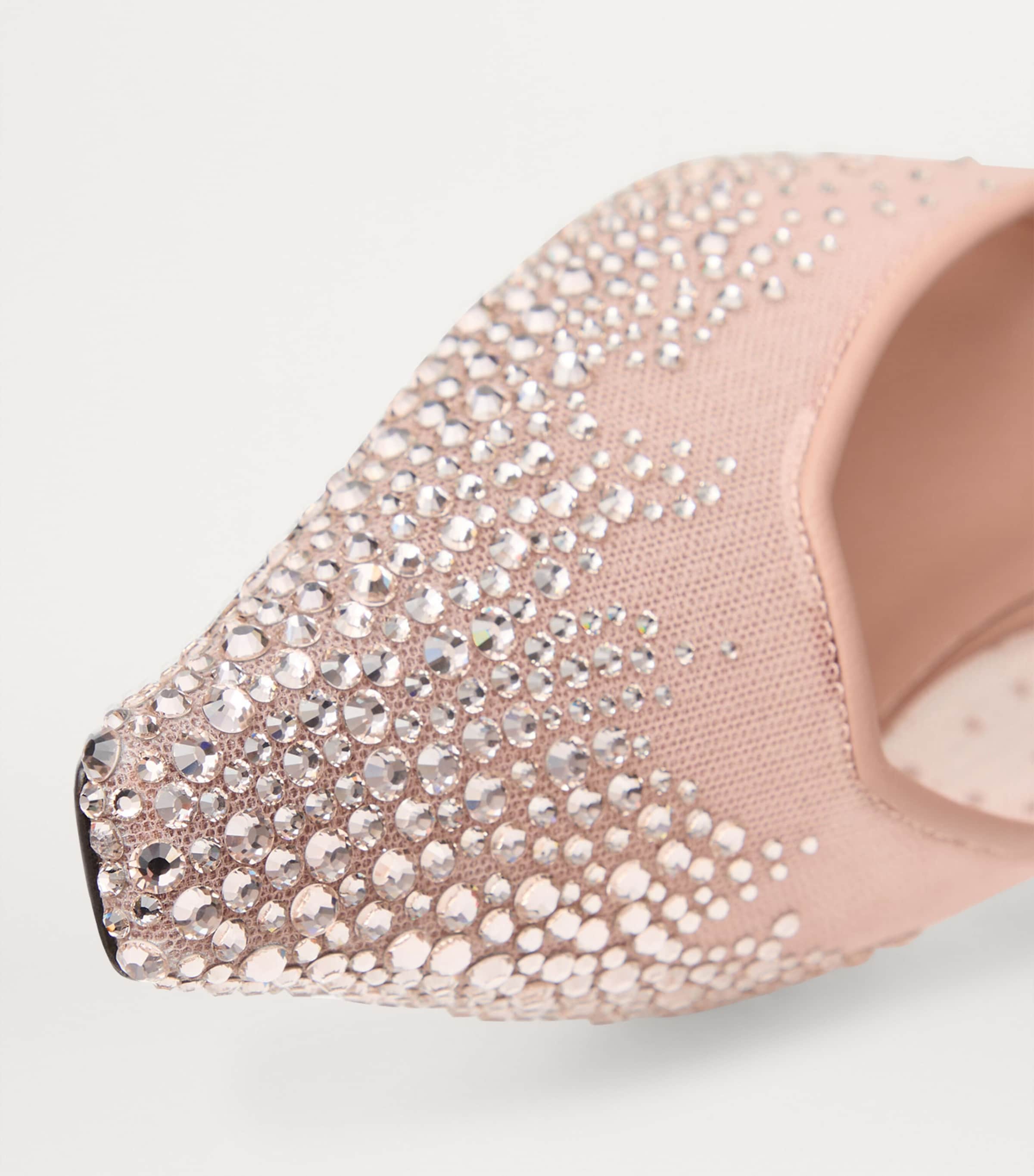 Jimmy Choo Vivi 65 Mesh Embellished Mules | Harrods UK