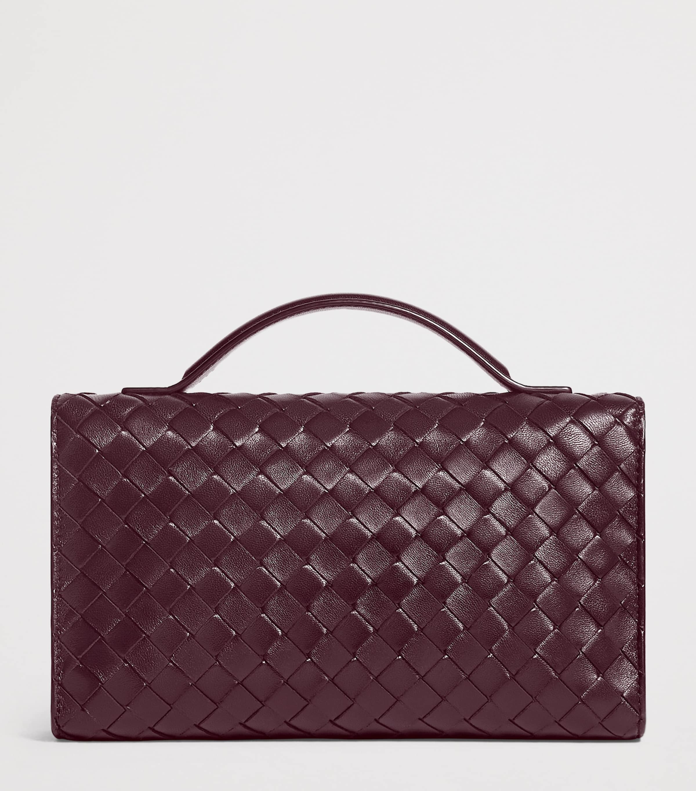 Bottega Veneta Leather Andiamo 25 Clutch Bag Image 3