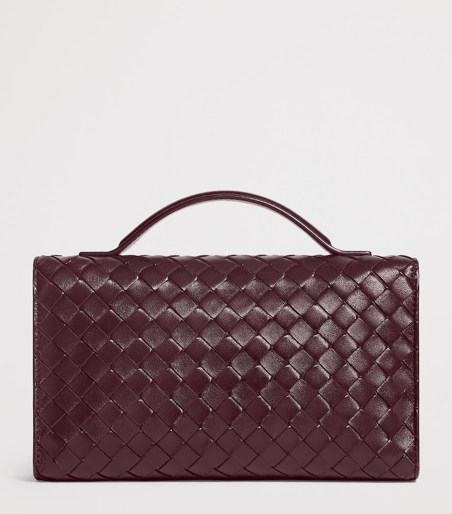 Bottega Veneta Leather Andiamo 25 Clutch Bag Image 3