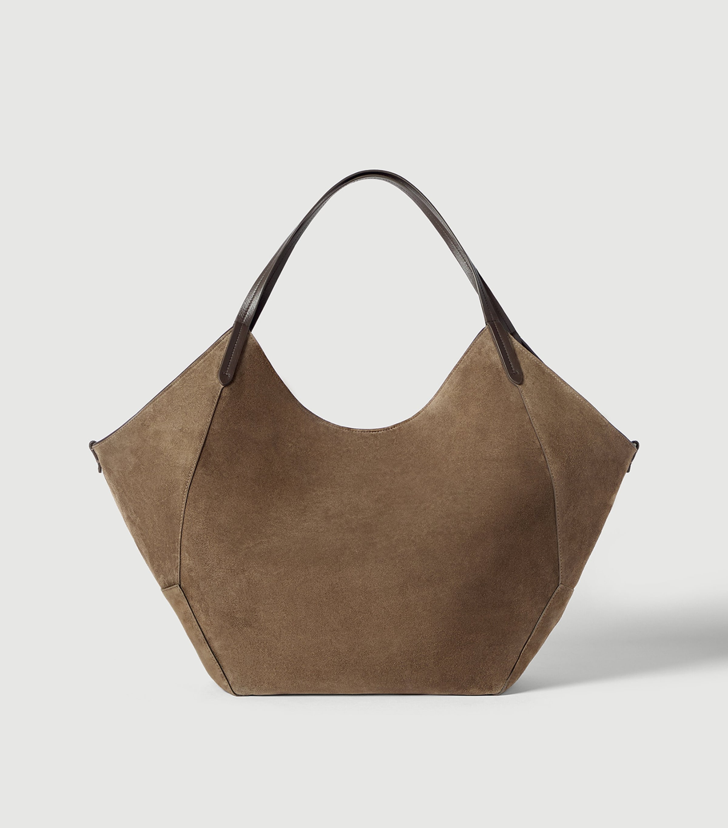 Brunello Cucinelli Womens Prince of Wales Check-Lined BC Duo Tote Bag Image 4