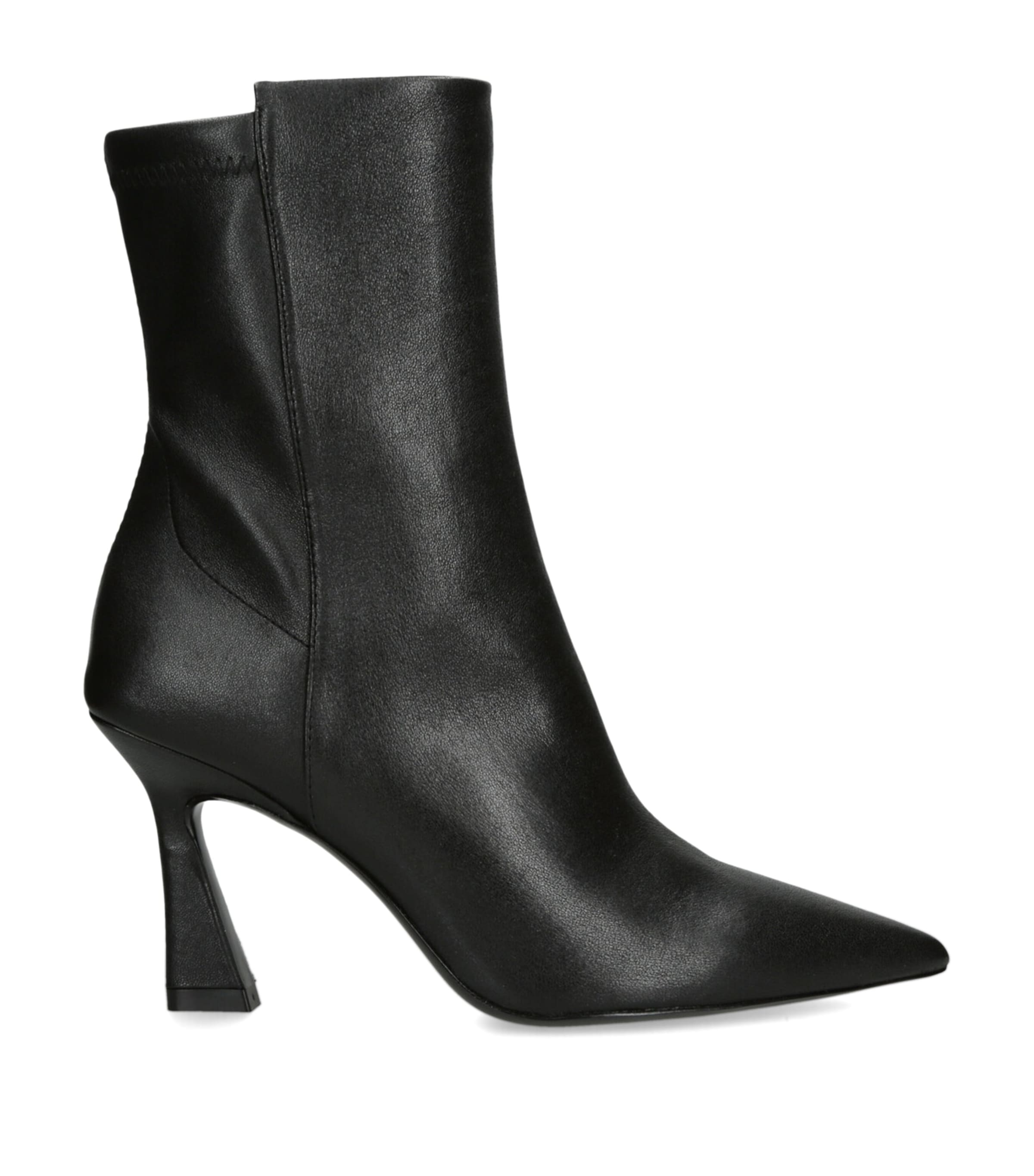 Stuart Weitzman 50mm Vinnie Leather Ankle Boots In Black