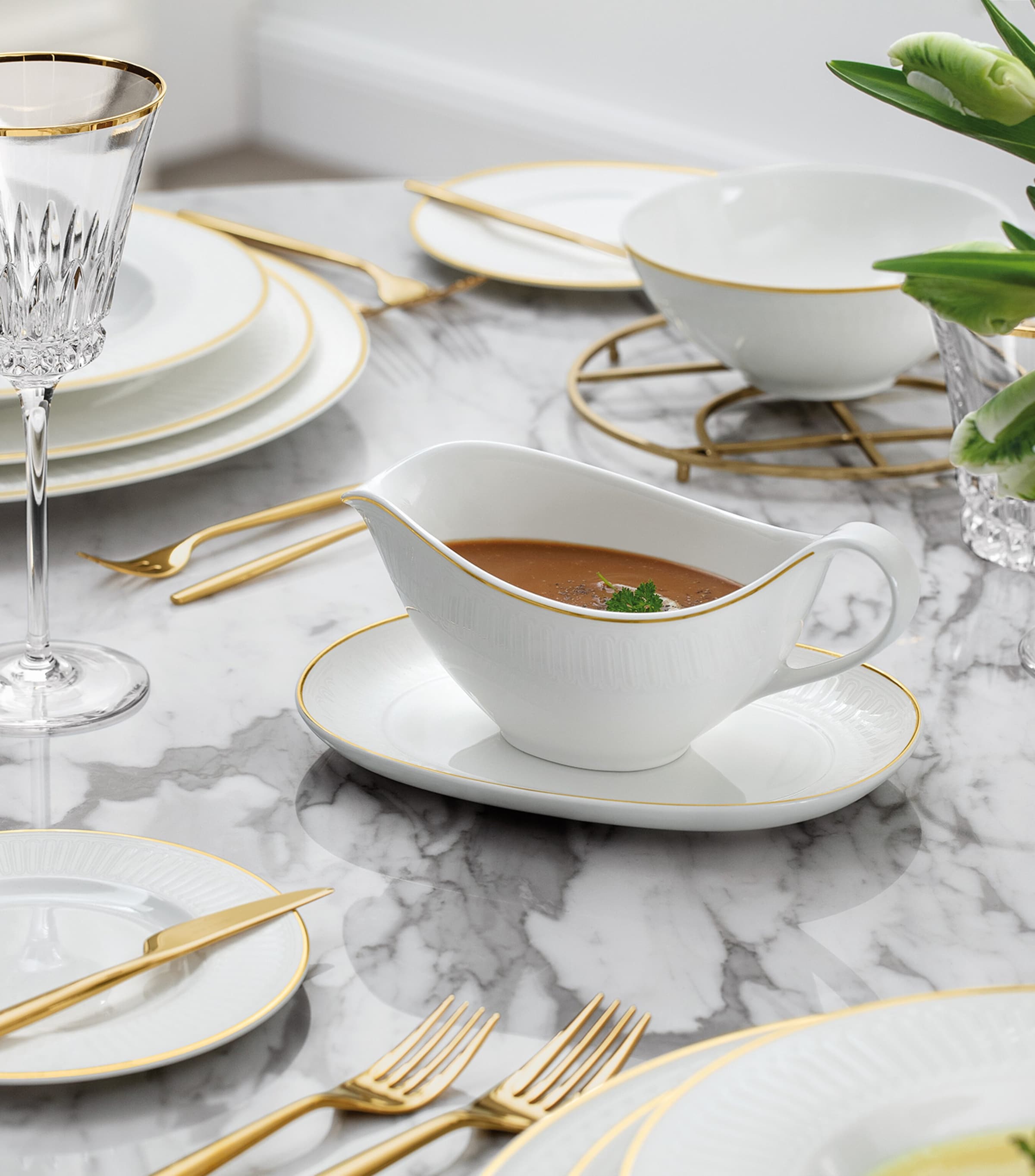 Château Septfontaines Sauce Boat (20.5cm) WHITE Image 2