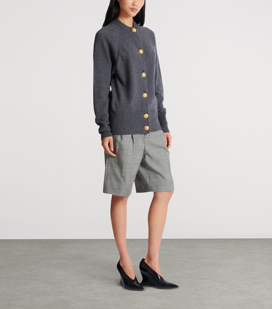 Cashmere-Virgin Wool Cardigan 9AY GRIS CHIN+ Image 2