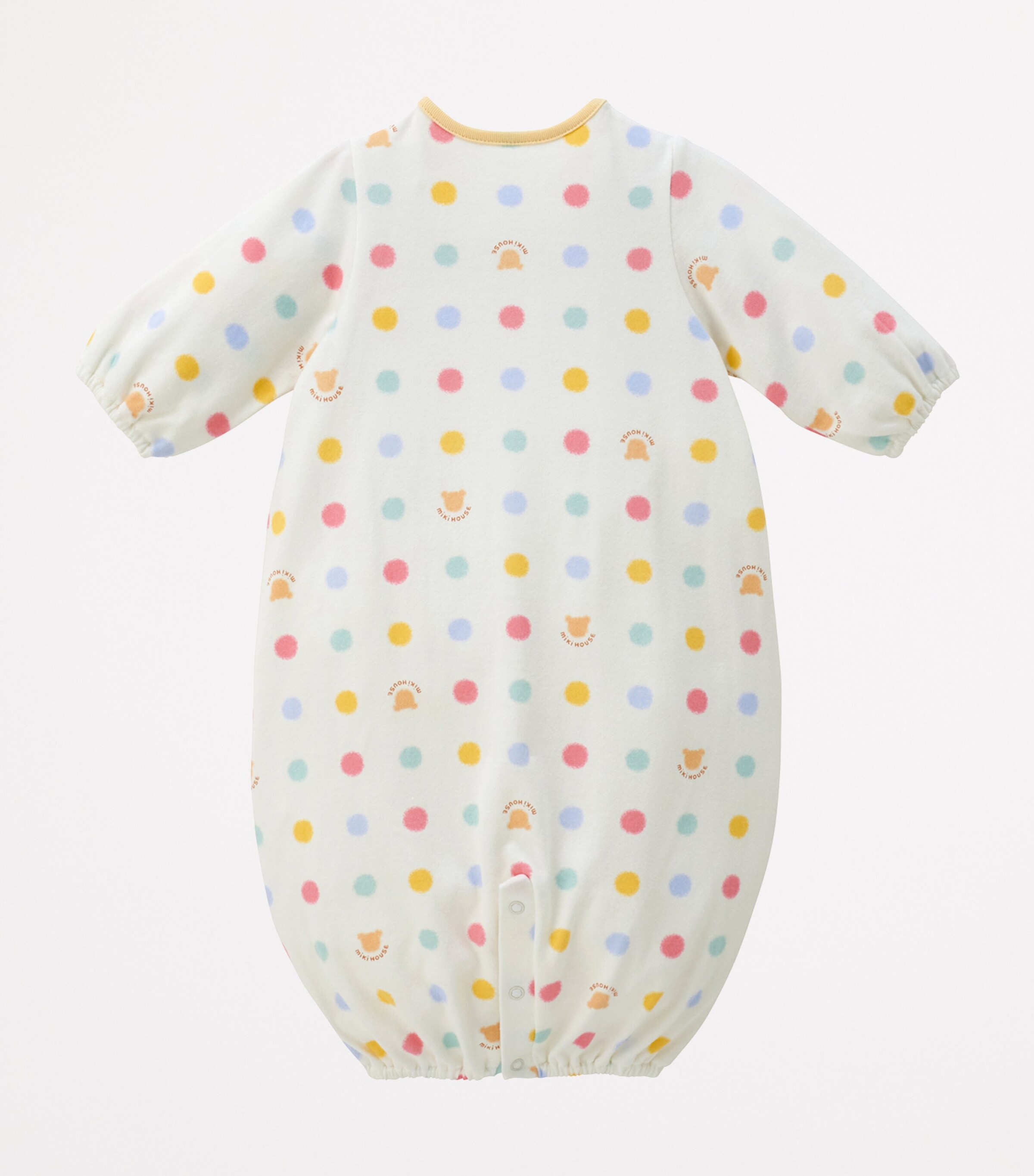 Miki House Cotton Polka Dot Playsuit (1 Month) Image 5