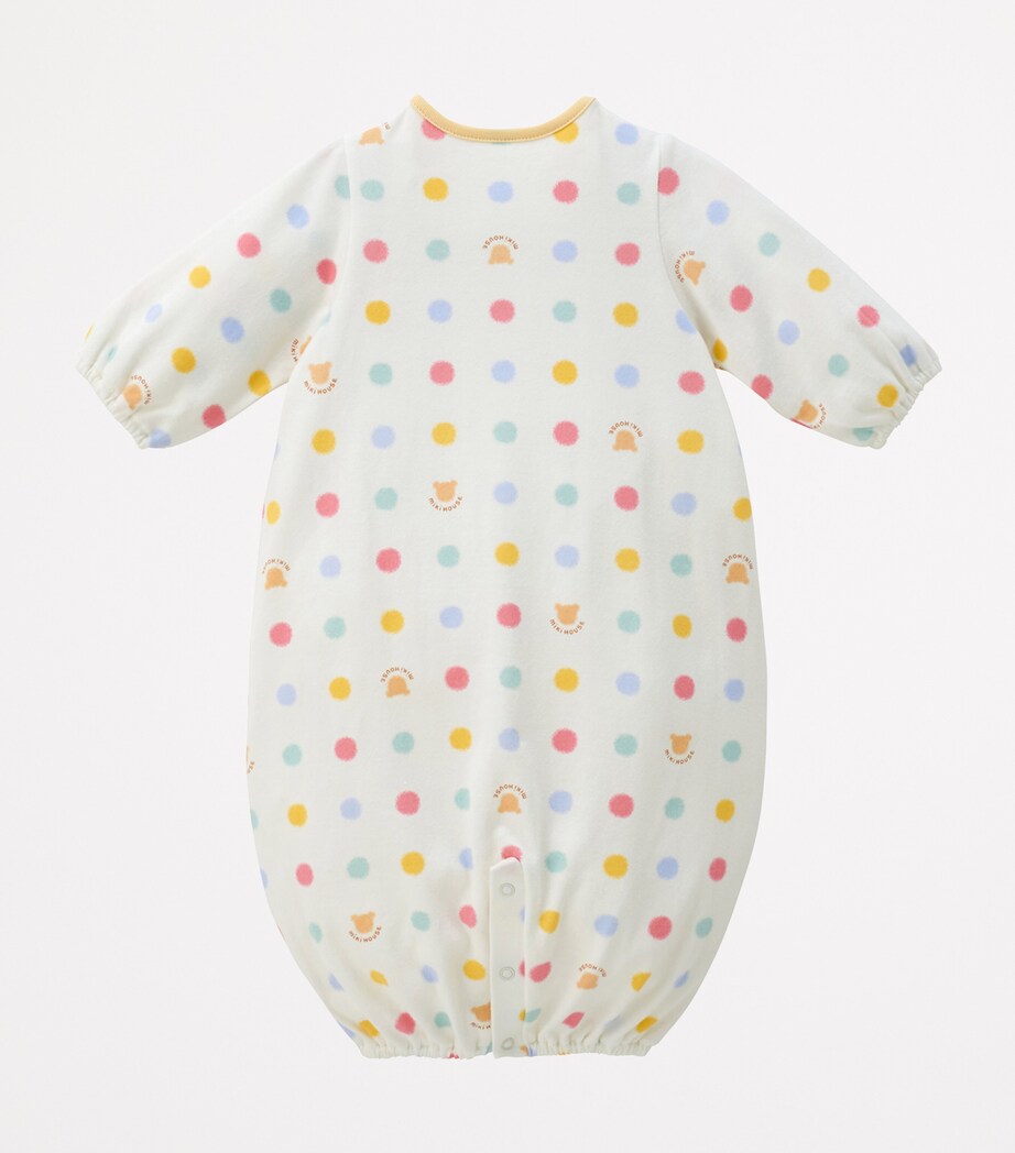 Miki House Cotton Polka Dot Playsuit (1 Month) Image 5