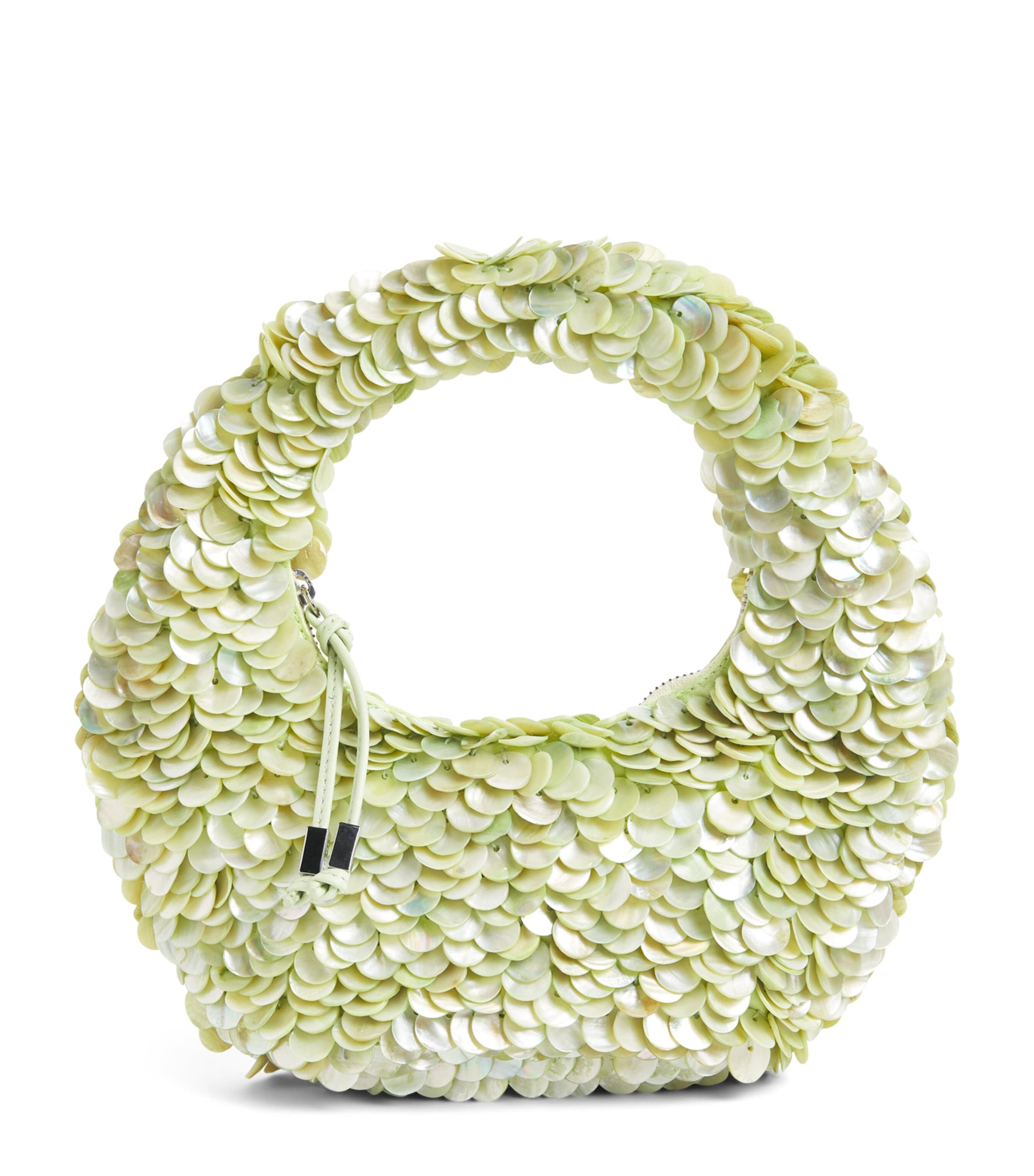STAUD Embellished Reef Top-Handle Bag Mcha Matcha Image 1