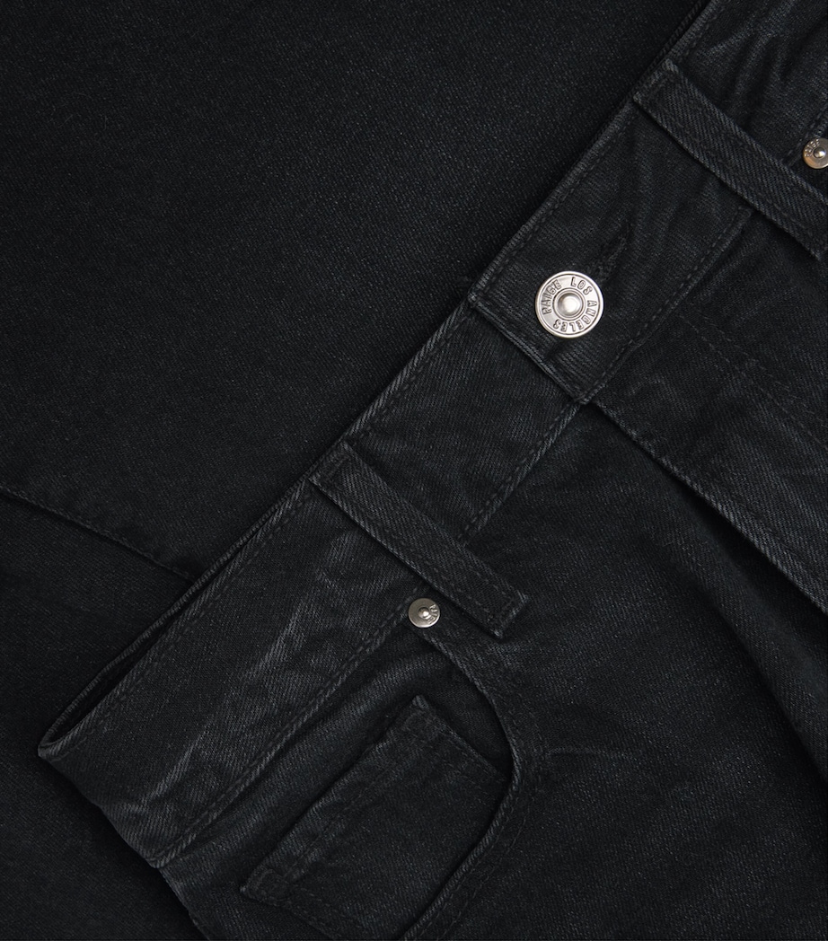 Stevie High-Rise Straight Jeans BLACK VOID Image 5