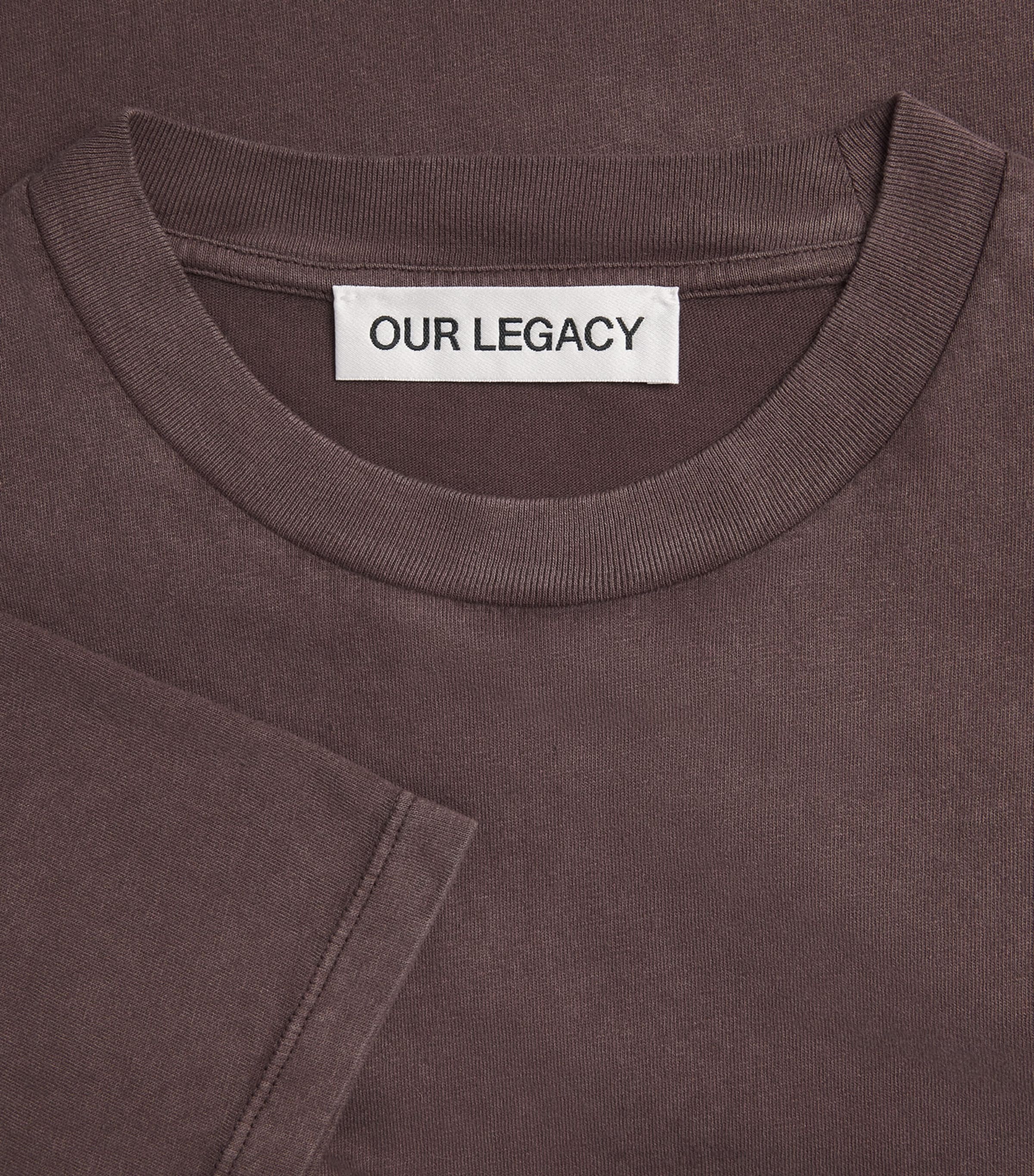 Cotton Boxy T-Shirt WORN BROWN Image 5