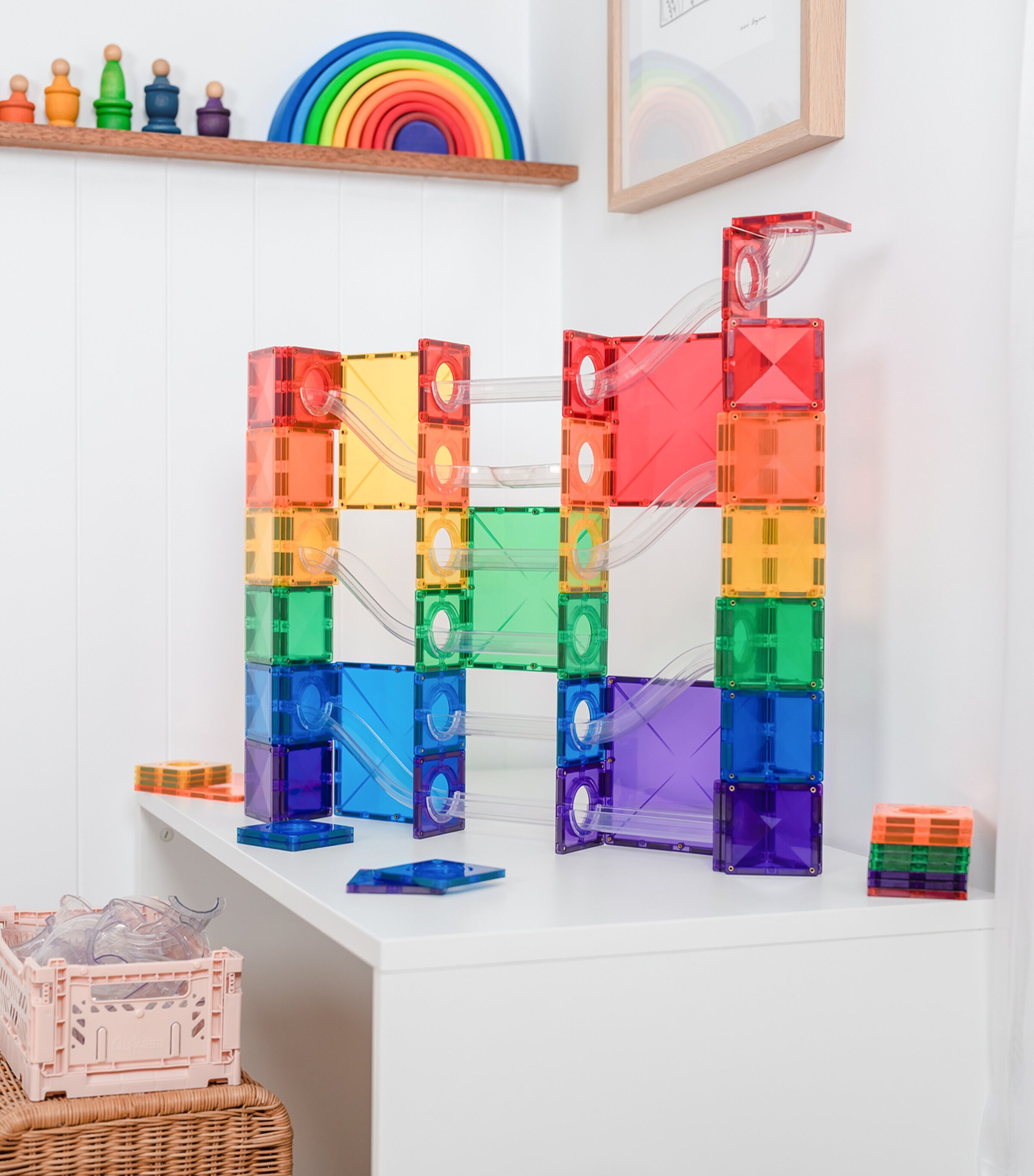 Connetix Tiles Rainbow Ball Run Pack Play Set | Toys | Building & Construction Toys Connetix Tiles Rainbow Ball Run Pack Play Set | Toys | Building & Construction Toys