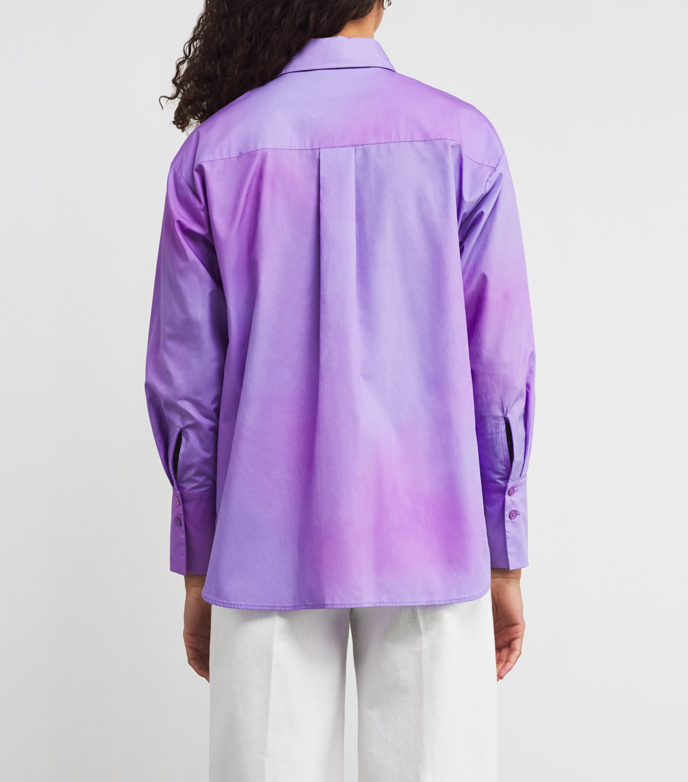 Cotton Floral Shirt CYCLAMEN Image 4