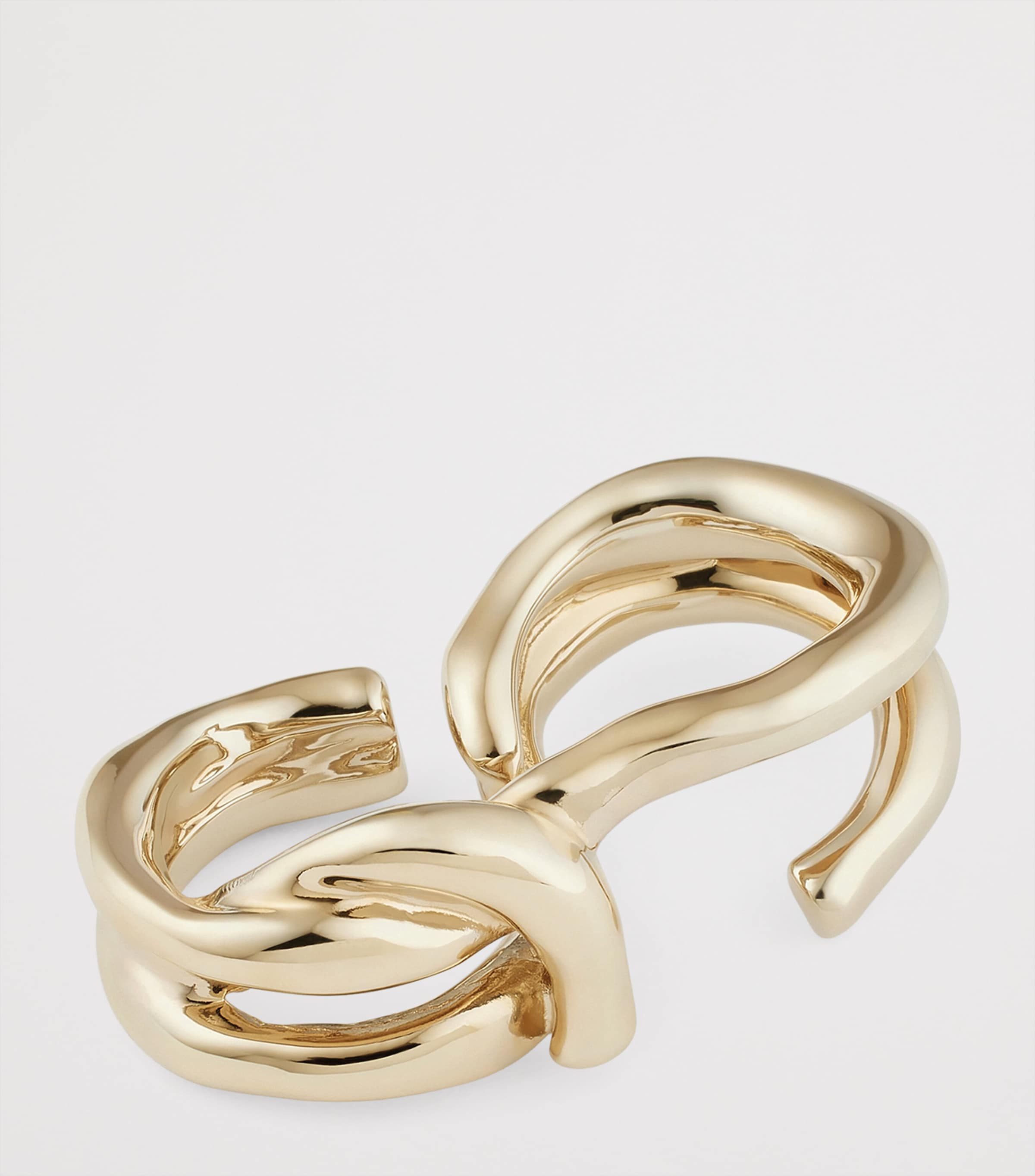 Chain Link Ring PALE GOLDEN Image 3