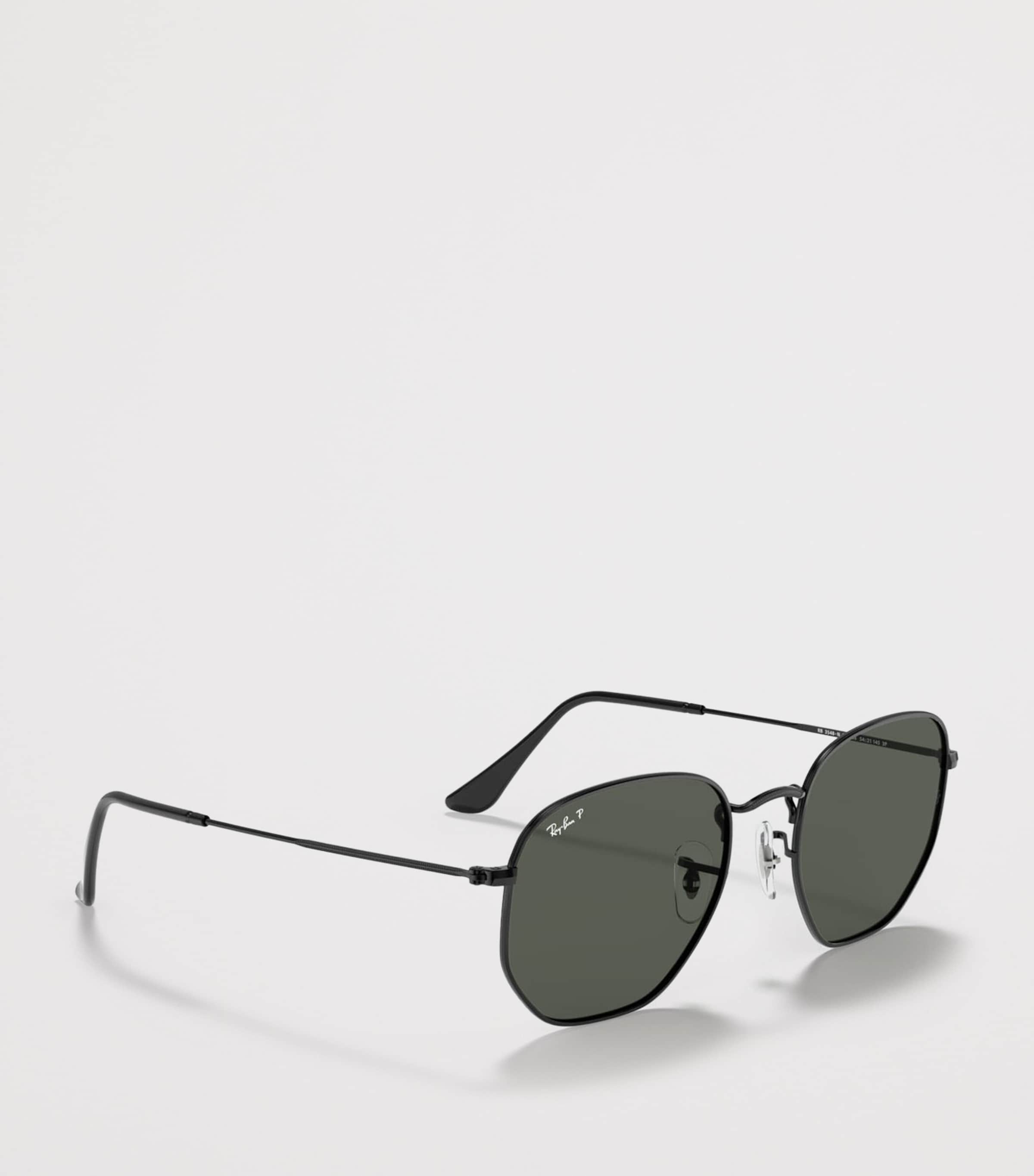 Ray-Ban Metal Hexagonal Irregular Sunglasses Black Image 5