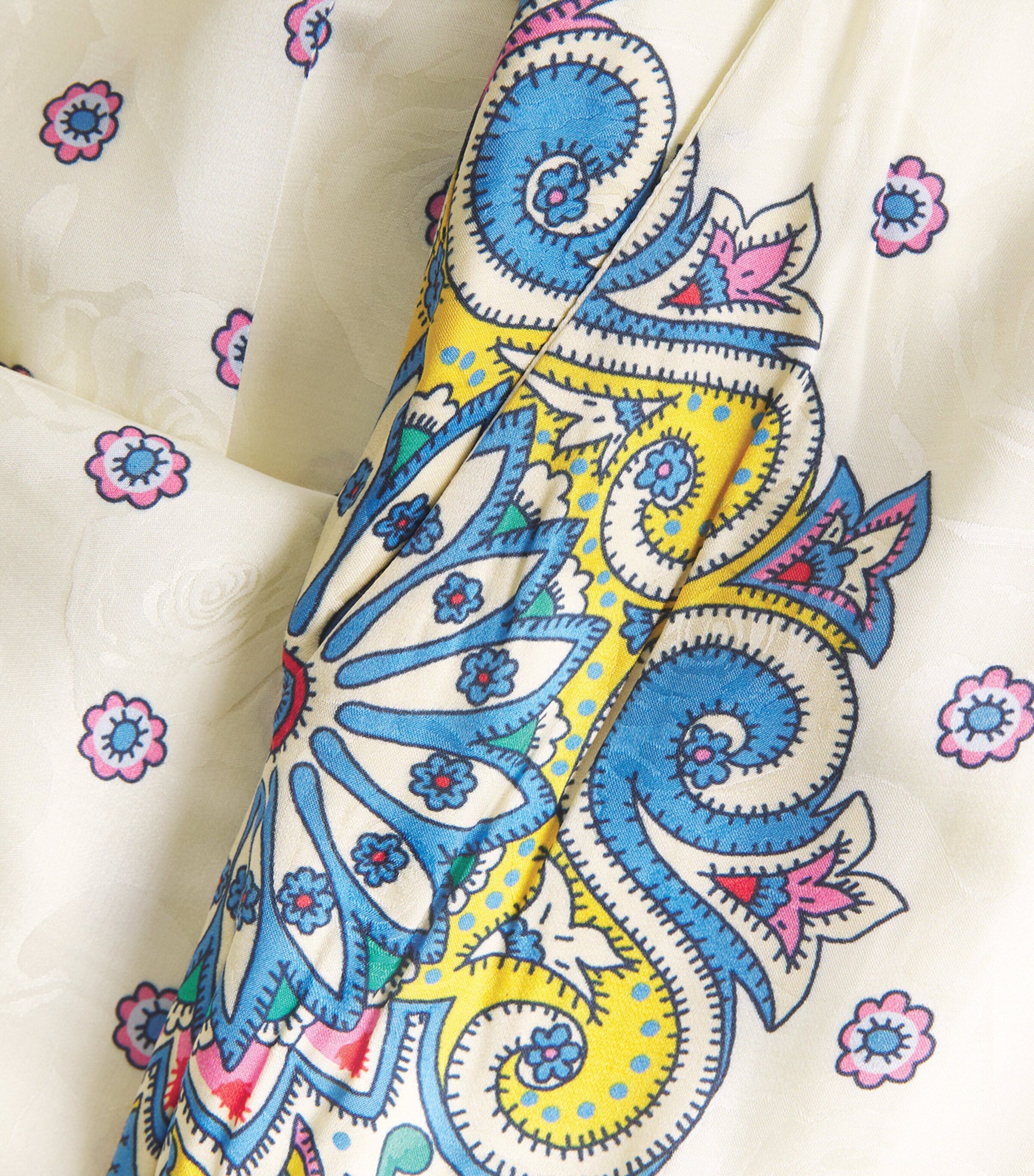 Silk-Blend Printed Trousers X0800 Image 5