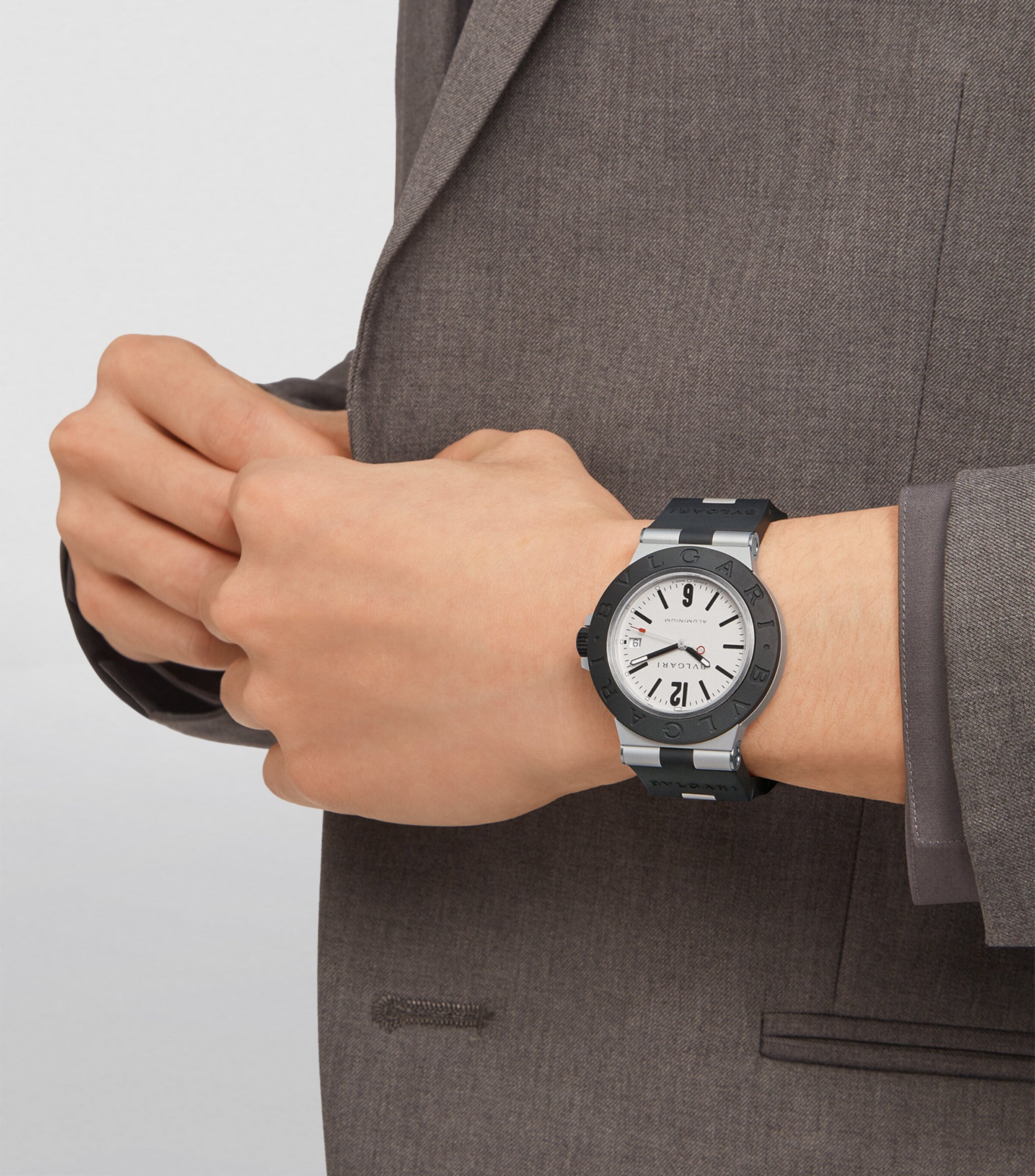 BVLGARI Aluminium Titanium Watch 40mm GREY Image 7