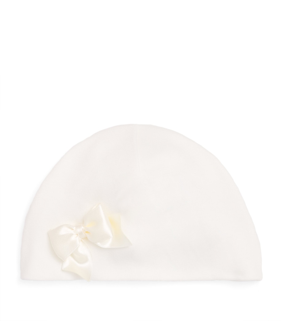 Cotton Bow-Embellished Hat (1-18 Months) K0 PANNA Image 1