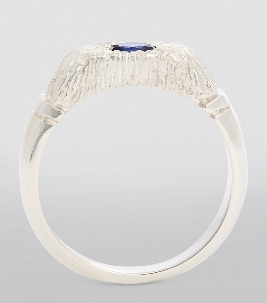 Sterling Silver and Sapphire Hand Me Down Ring SILVER (925) Image 2