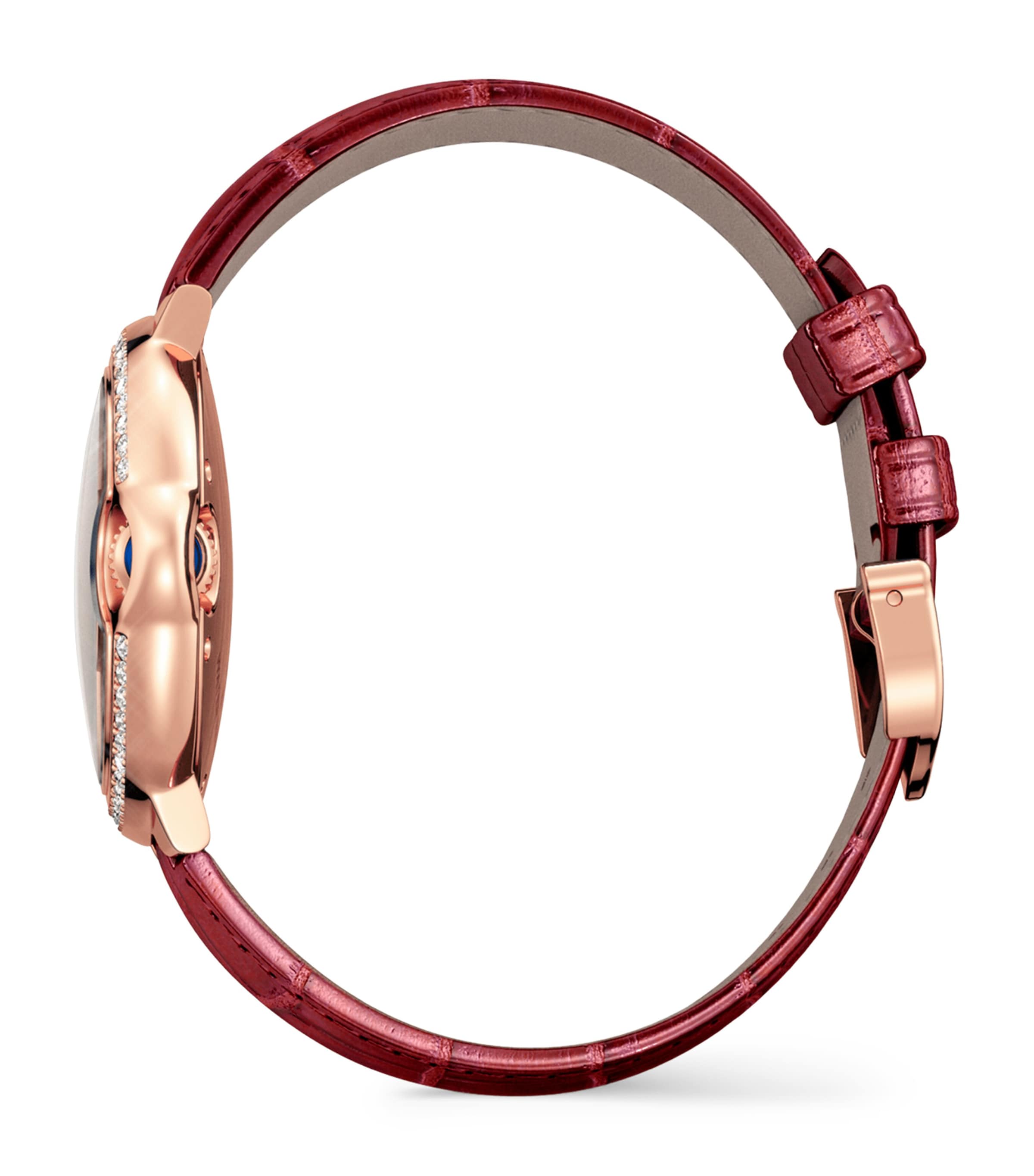 Rose Gold and Diamond Ballon Bleu de Cartier Watch 33mm GREY Image 4