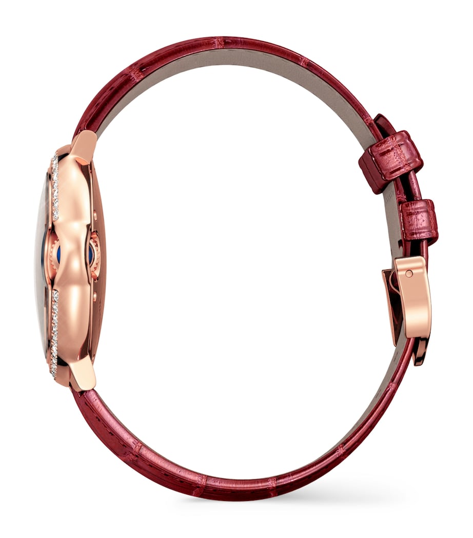 Rose Gold and Diamond Ballon Bleu de Cartier Watch 33mm GREY Image 4