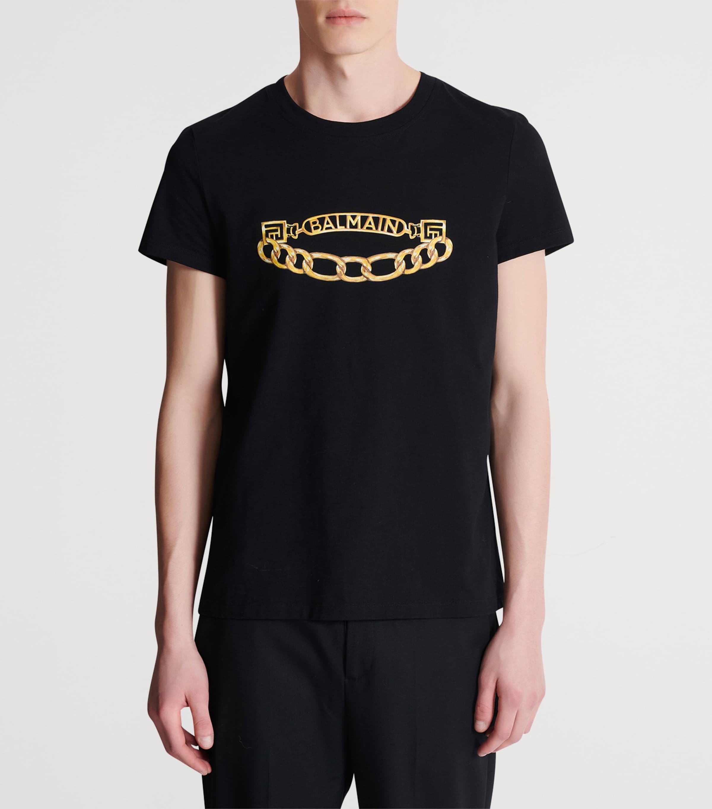 Chain Print T-Shirt EAD NOIR/OR Image 4