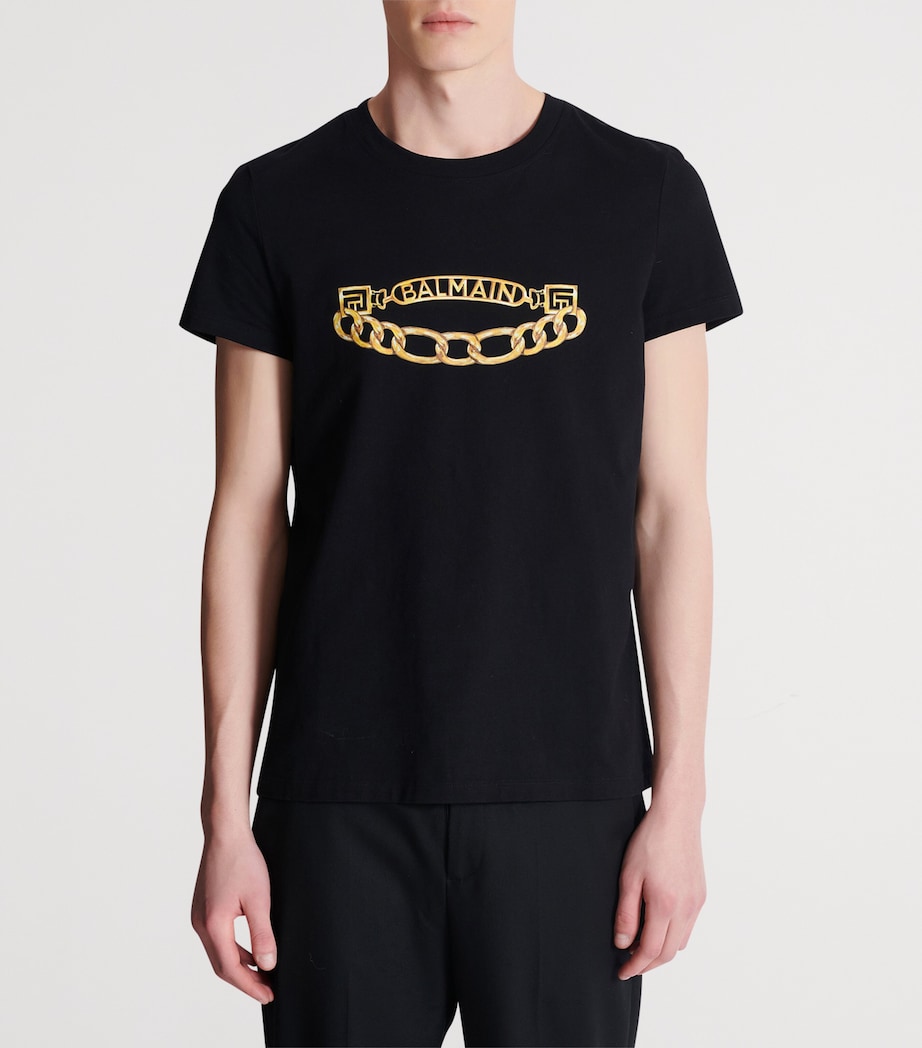 Chain Print T-Shirt EAD NOIR/OR Image 4