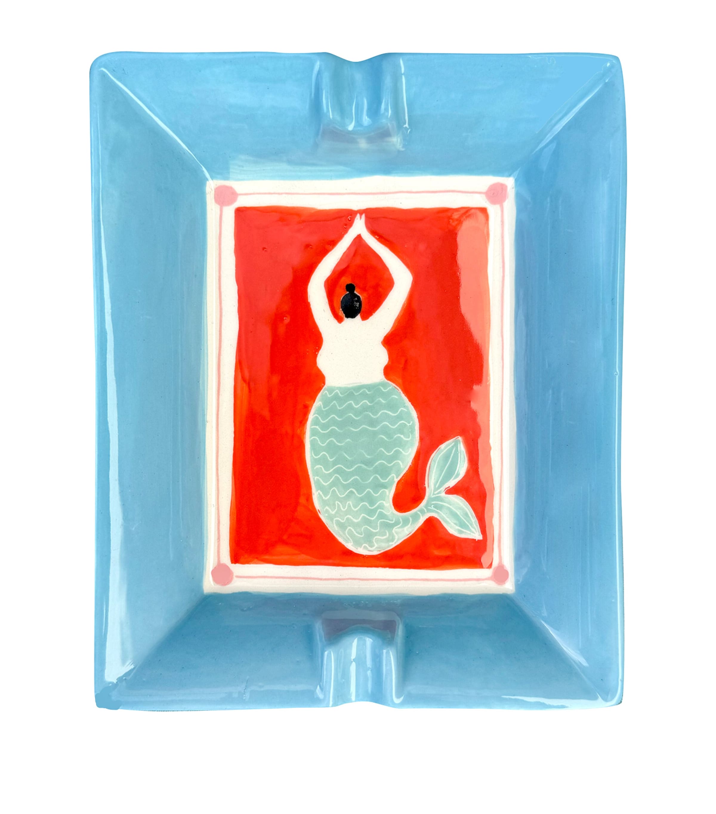 Mermaid Ashtray (18.5cm) MULTI Image 1