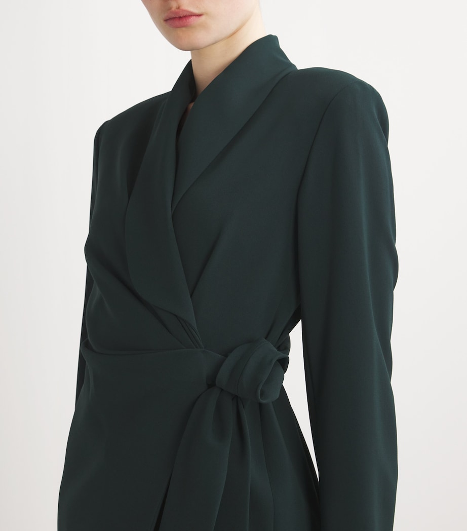 Asymmetric Blazer DARK GREEN Image 6