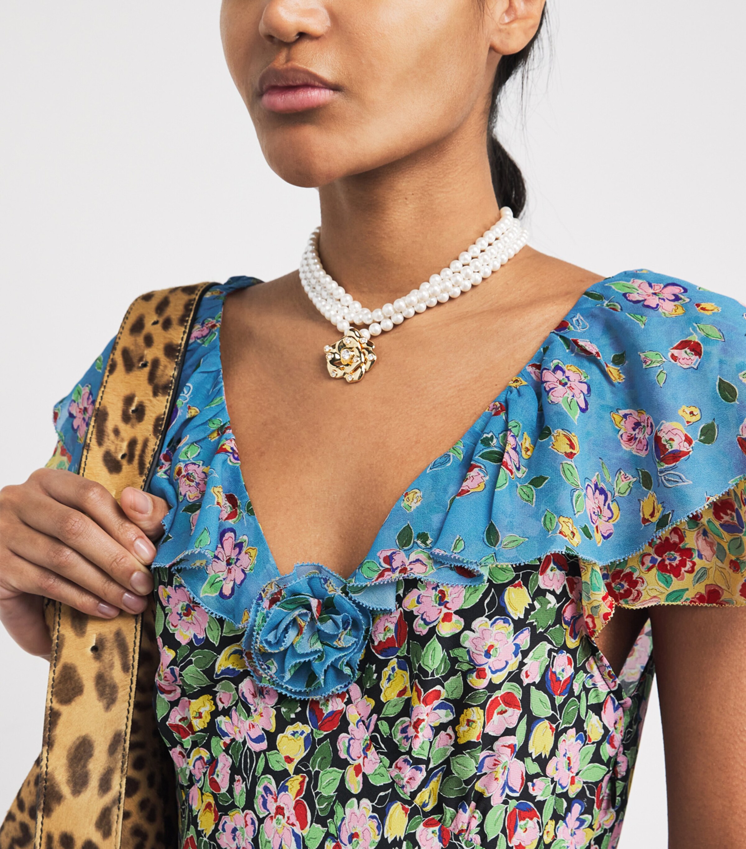 Silk Benoite Midi Dress JEANNIE MIX MULTI Image 4