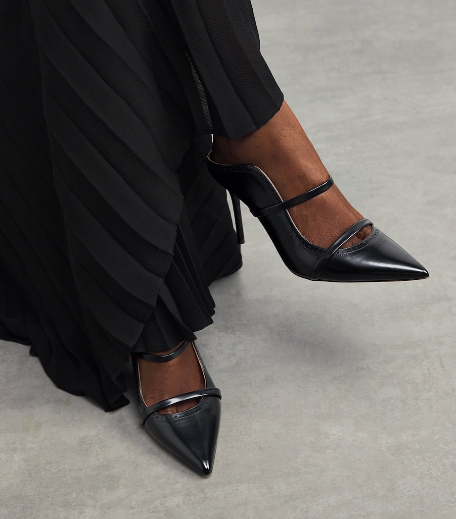 Leather Maureen Mules 85 BLACK Image 2