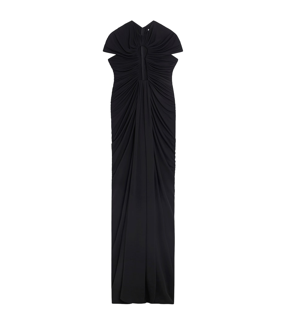 Schiaparelli Womens Keyhole Maxi Dress Black Image 1
