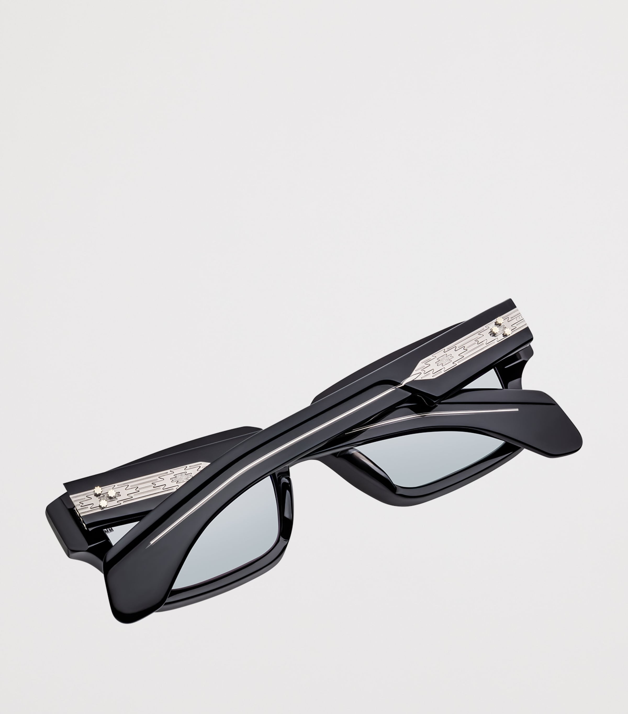 Jacques Marie Mage Acetate Ashcroft Sunglasses Black Mirror Image 4