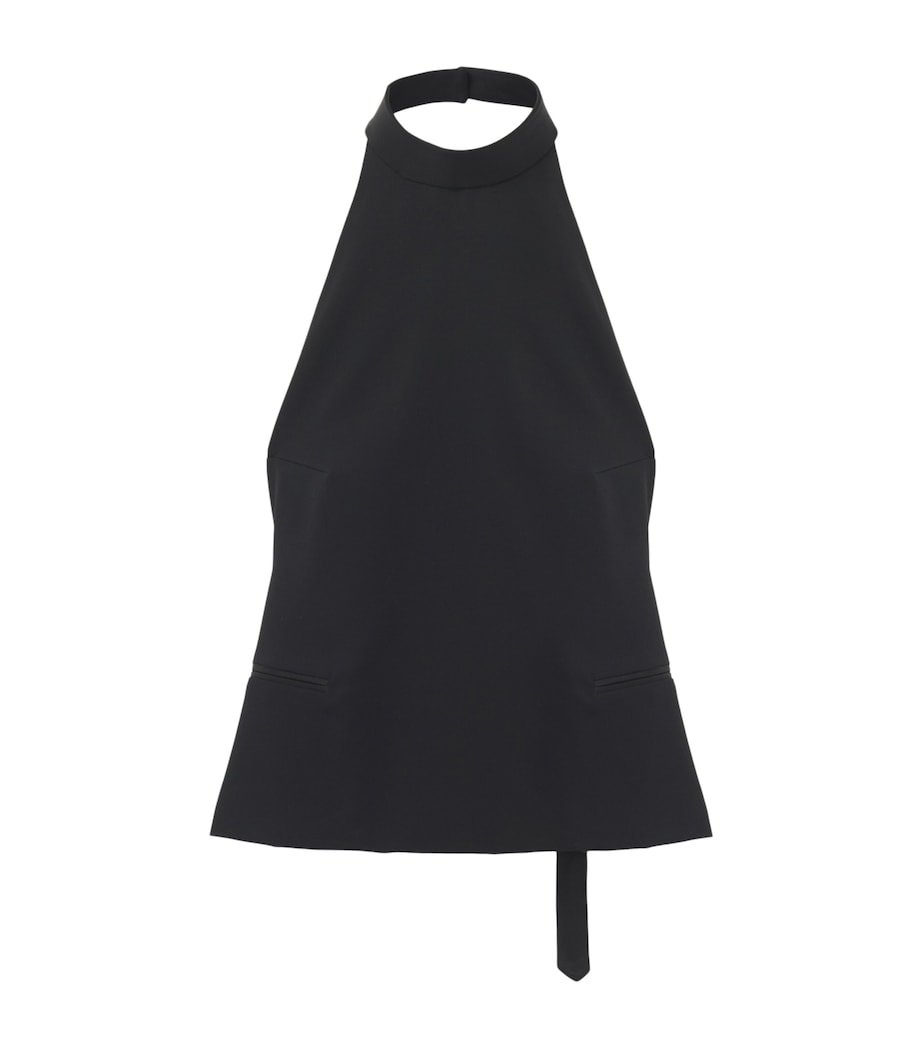McQueen Womens Wool Halterneck Top Image 1