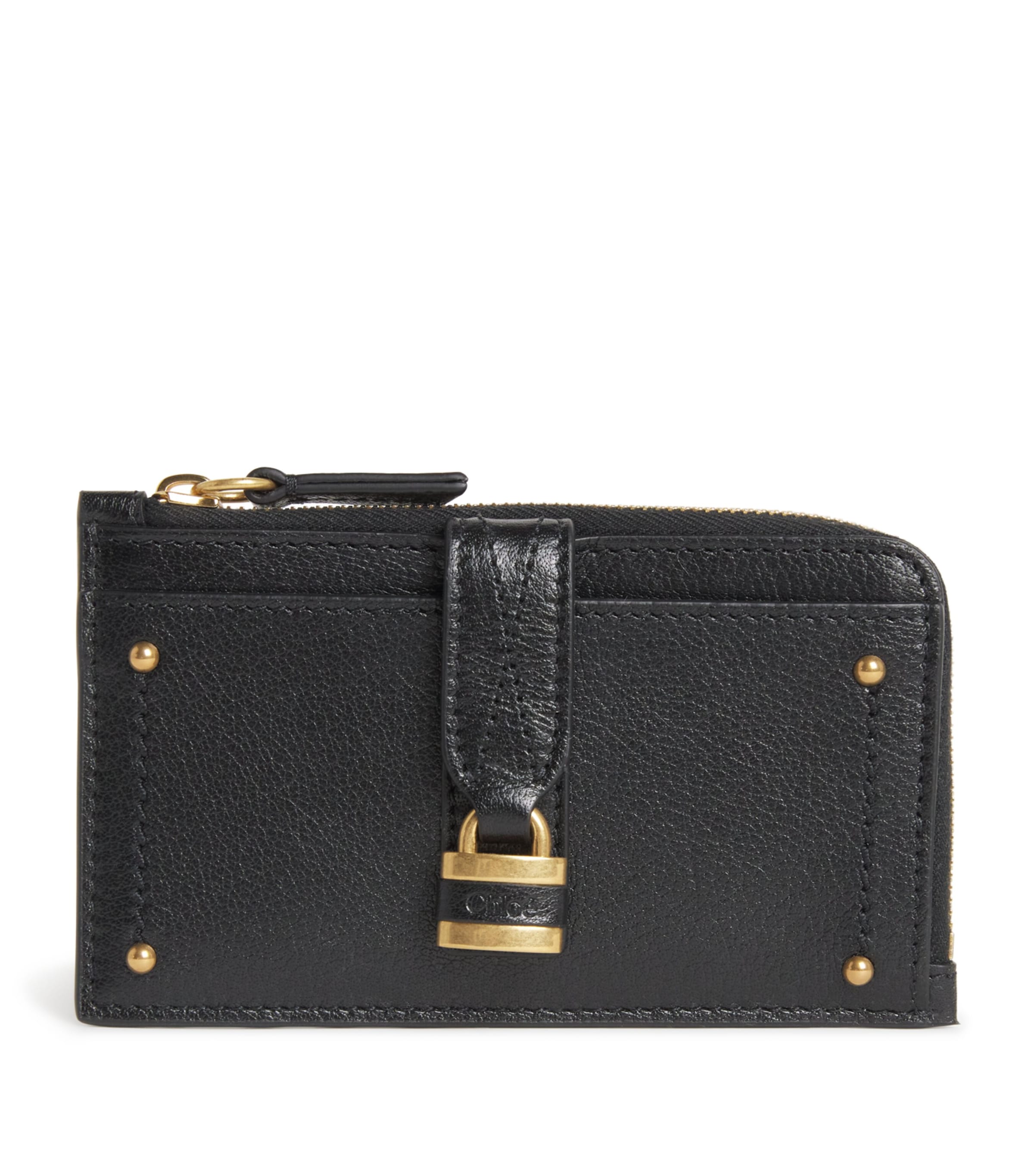 Small Grained Leather Paddington Purse BLACK Image 1