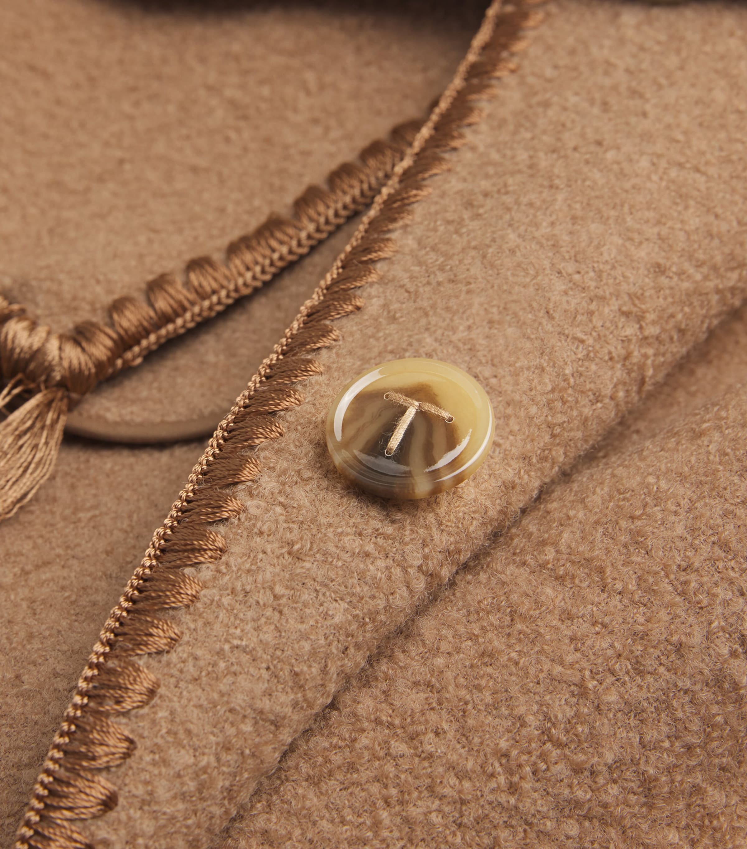 Wool-Blend Scarf Coat CAMEL 033 Image 5