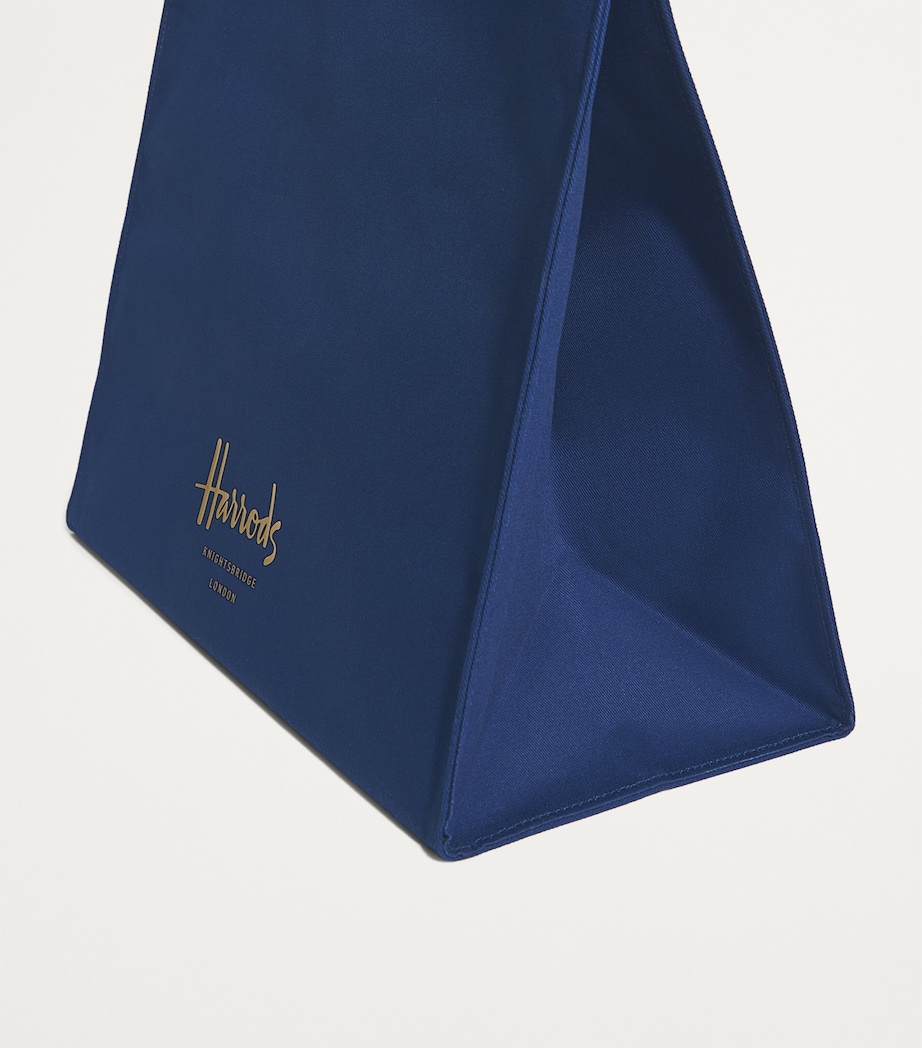 Large Cotton Logo Tote Bag NAVY Image 7