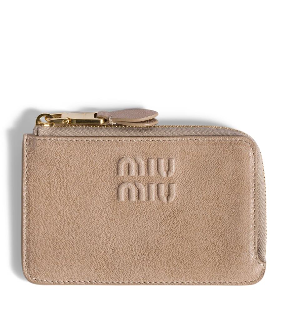 Miu Miu Nappa Leather Envelope Card Holder Image 1
