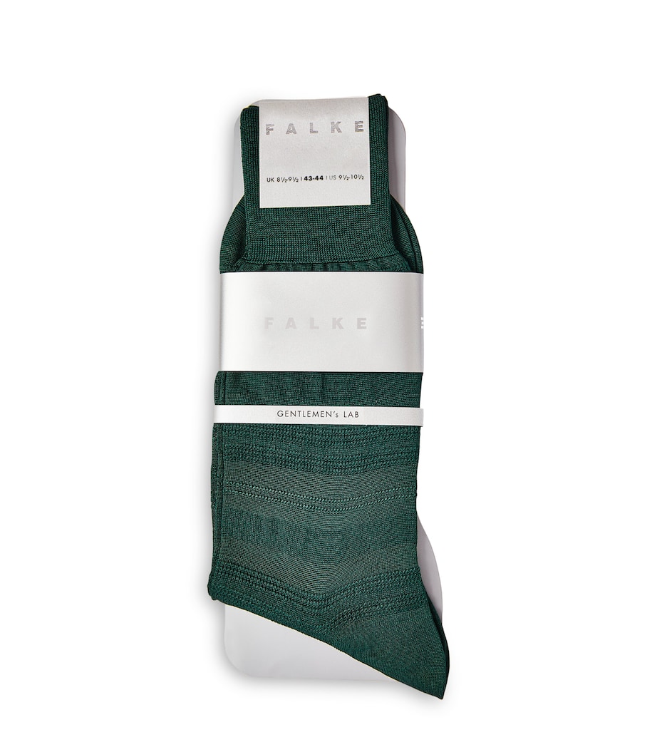 Silk-Blend Gentlemen's Lab Socks 7441/HUNTER GREEN Image 1