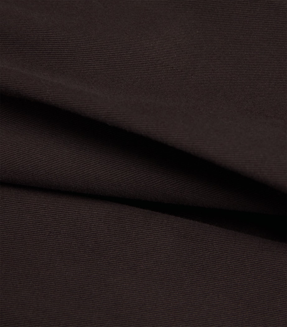 Cotton Flat Front Trousers WALNUT Image 5