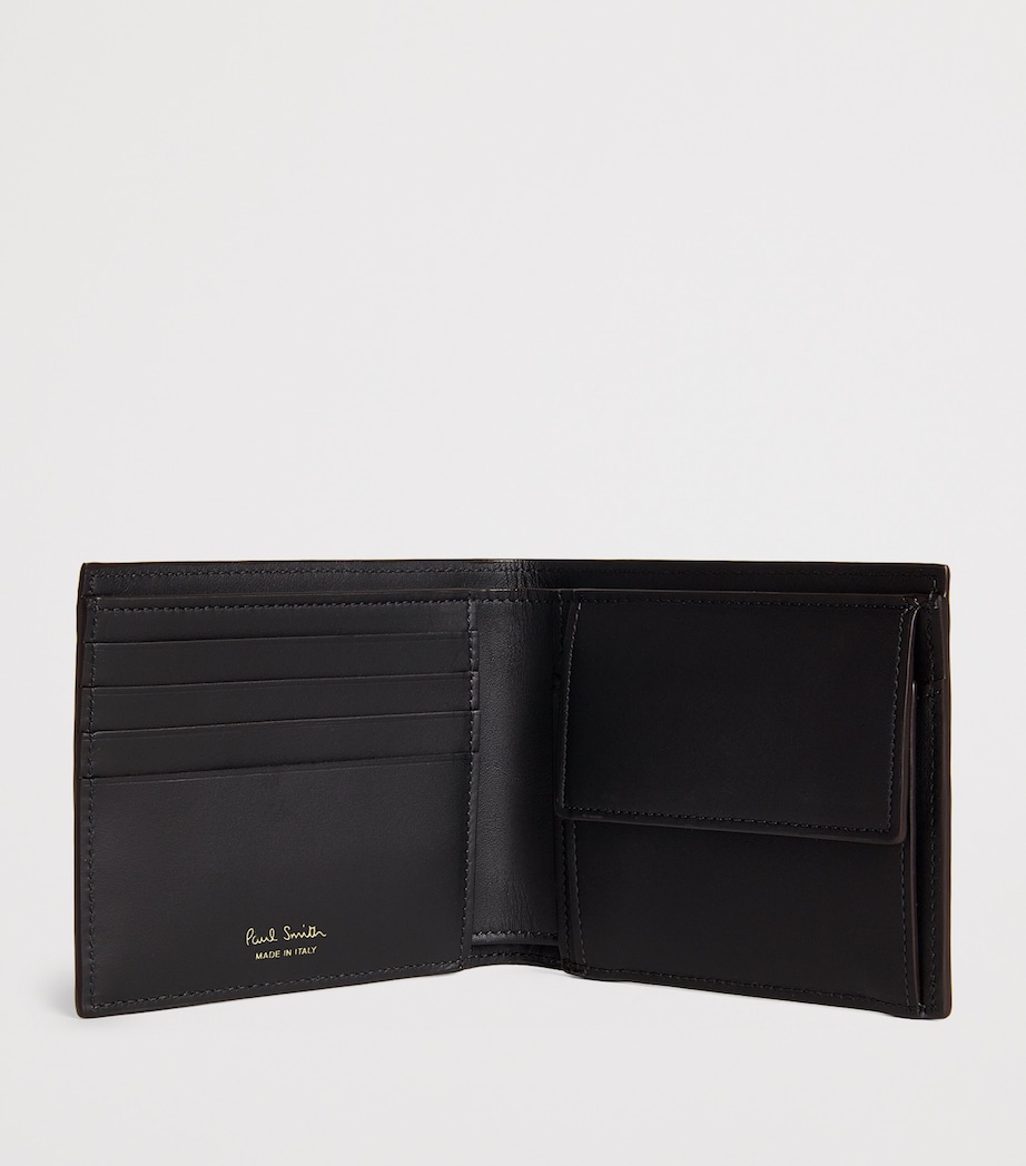 Leather Signature Stripe Wallet 79_BLACK Image 2