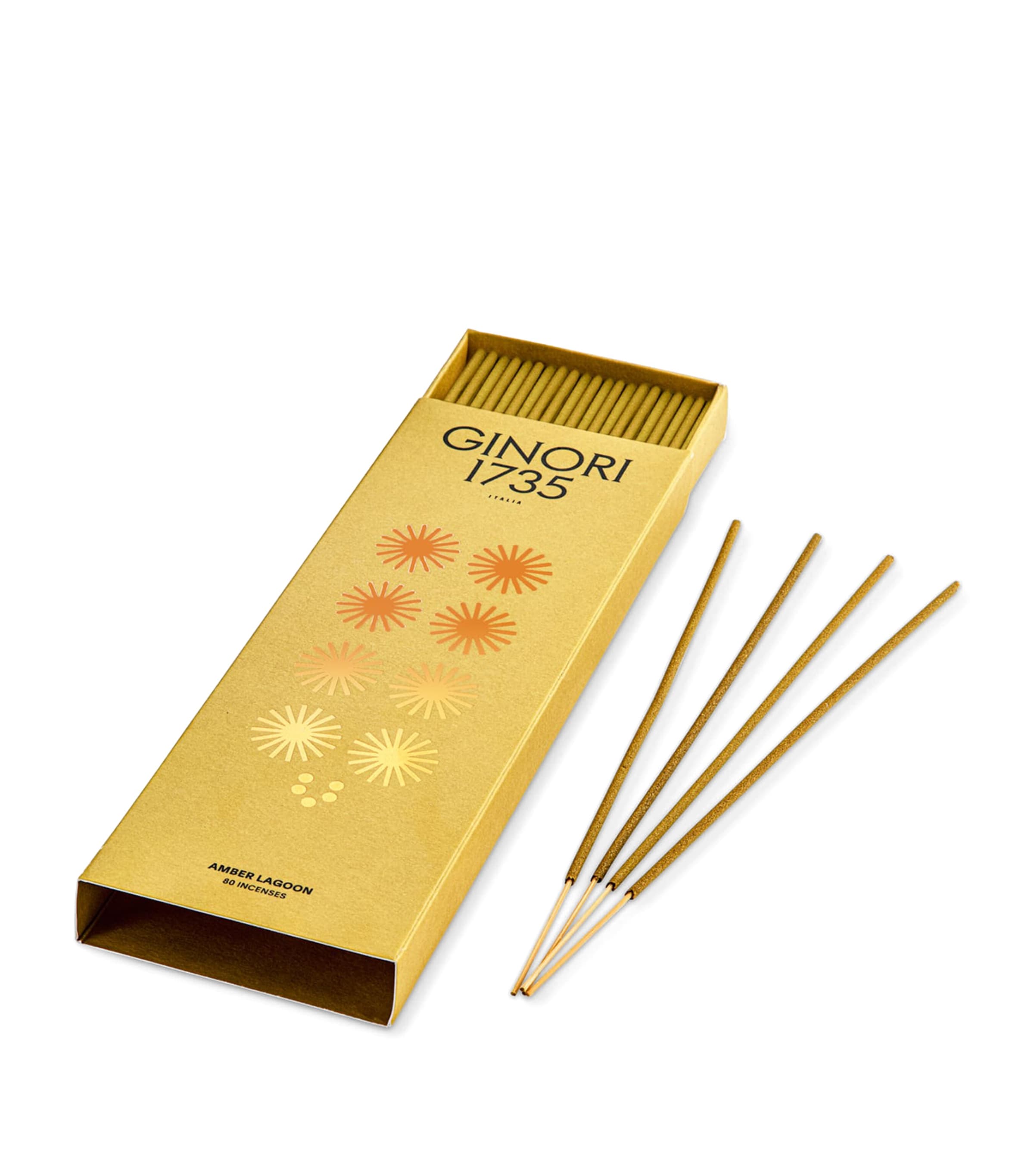 GINORI 1735 Amber Lagoon Incense (80 Sticks) Image 1