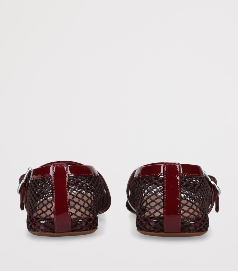 Mesh Ballet Flats WINE Image 2