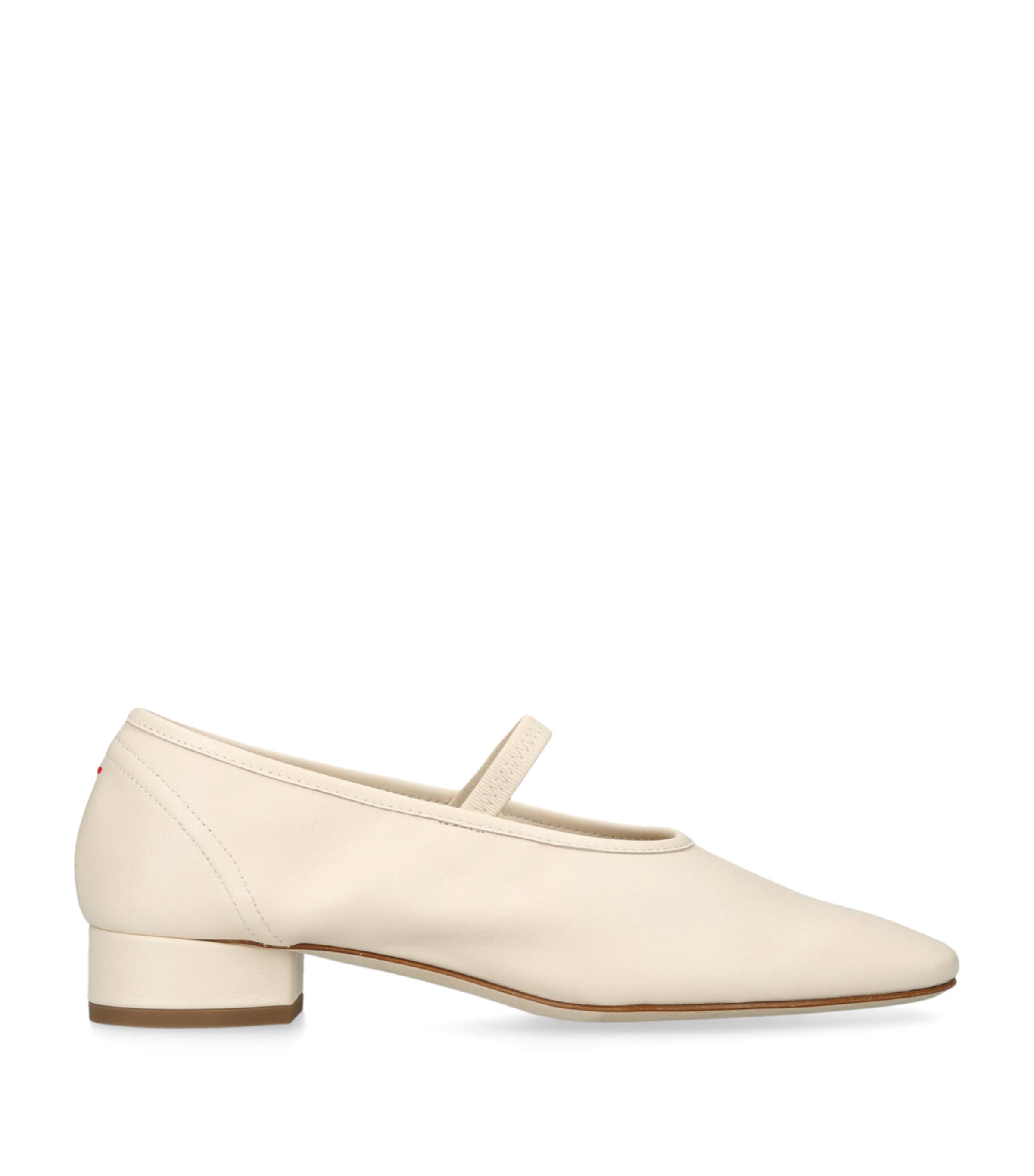 aeyde Leather Pippa Ballet Flats 25 Cream Image 1