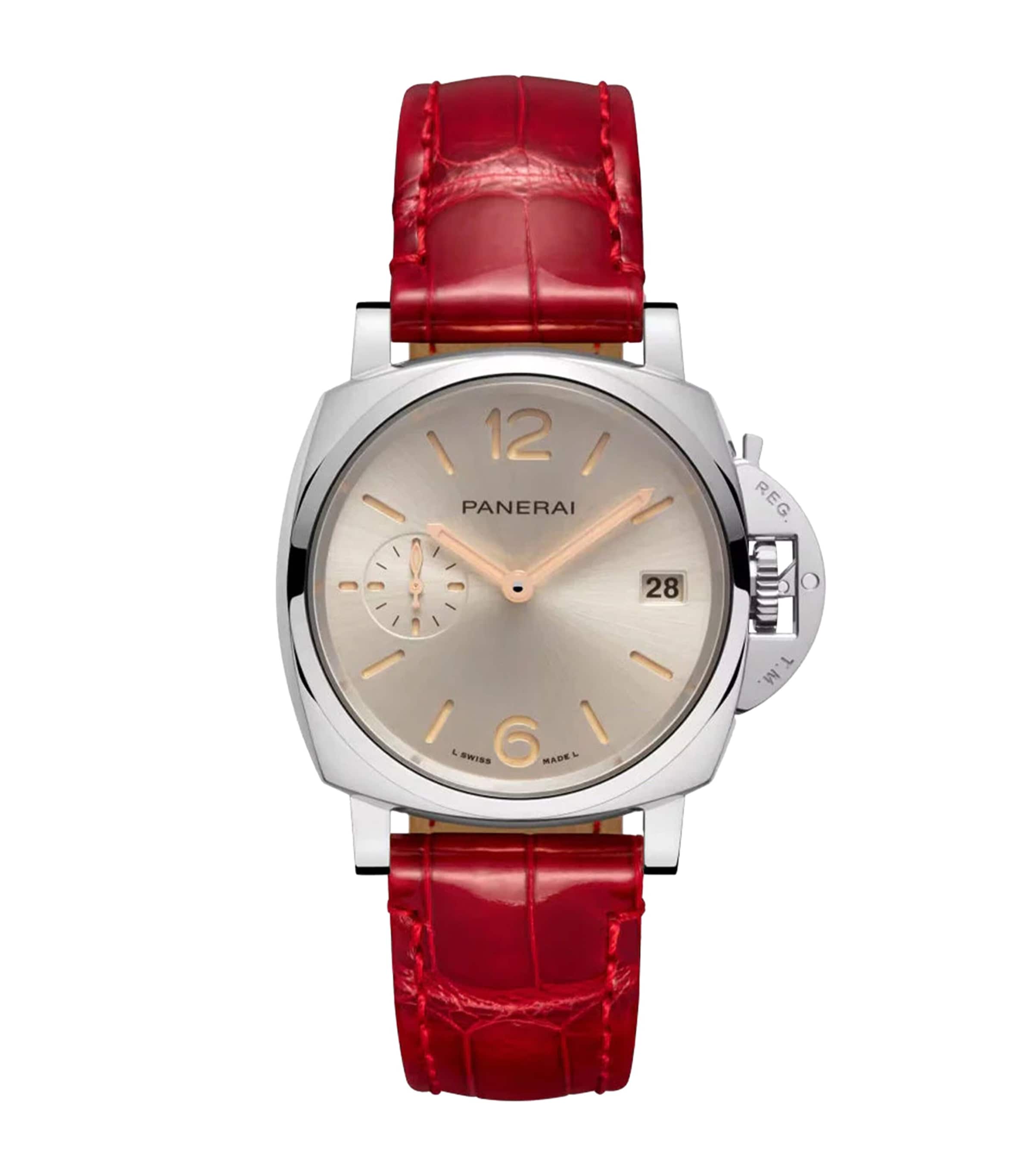 Panerai Stainless Steel Luminor Due Watch 38mm Beige